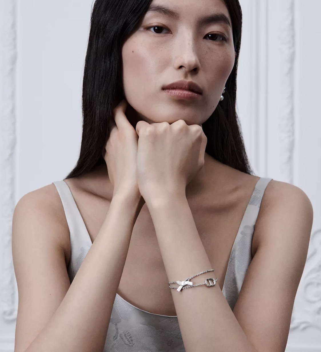 Dior CD Parure Bracelet 銀色 蝴蝶結 手鍊