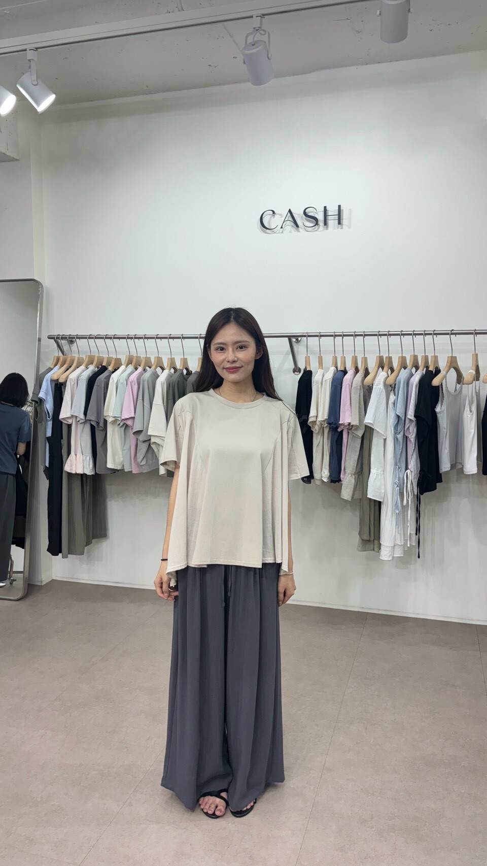CA7007 寬鬆百褶長褲