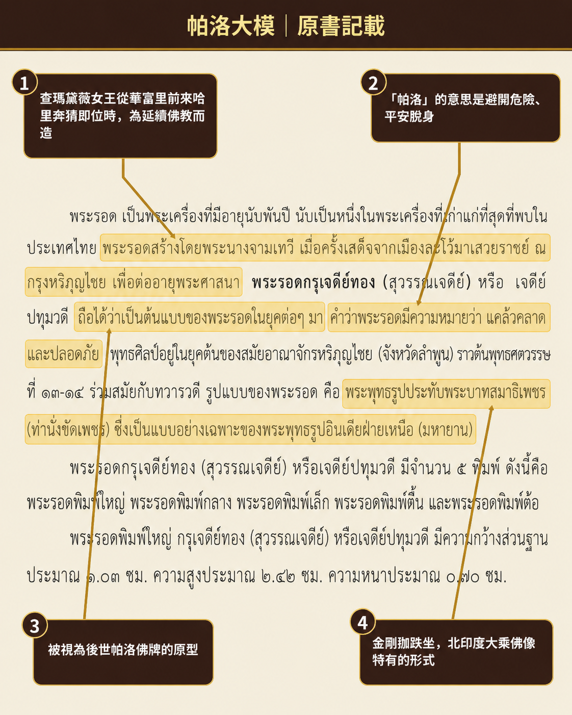 帕洛大模原書記載註解圖 - KUMIHO