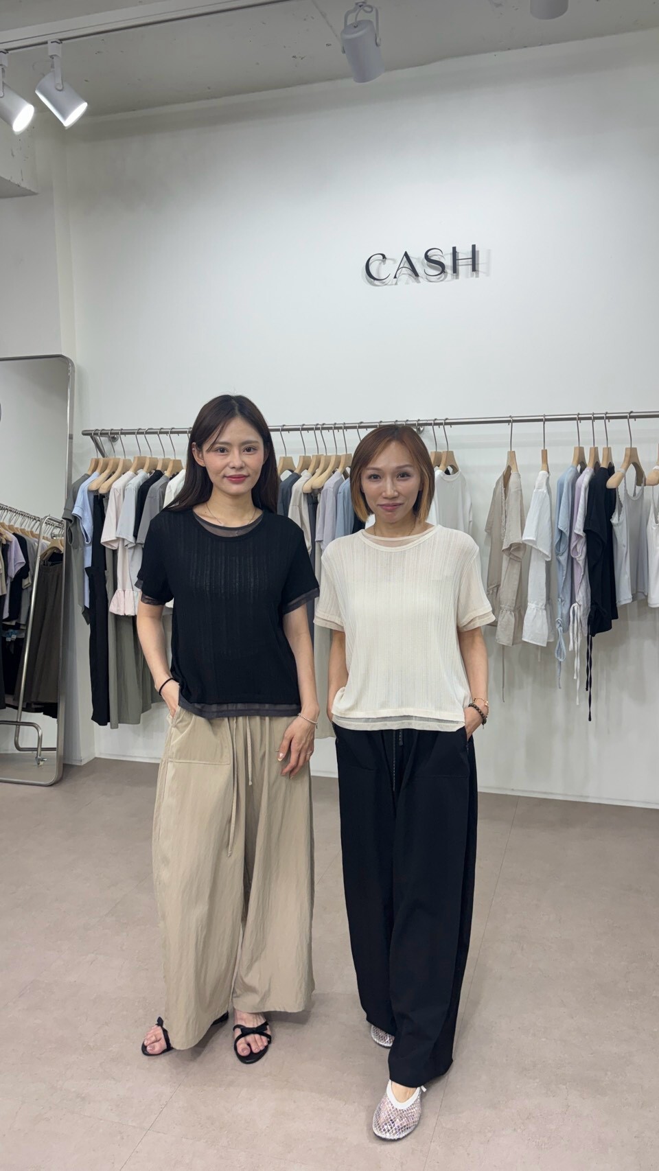 CA7011 方形口袋點點帶休閒褲