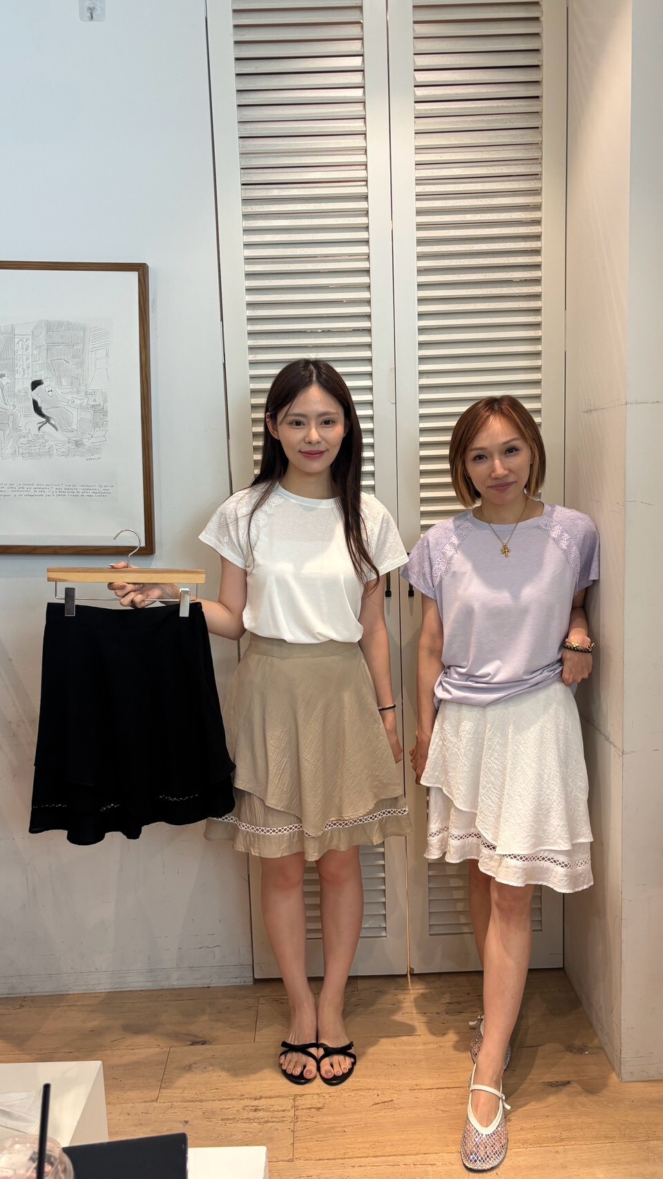FA7016 不規則通花中長裙