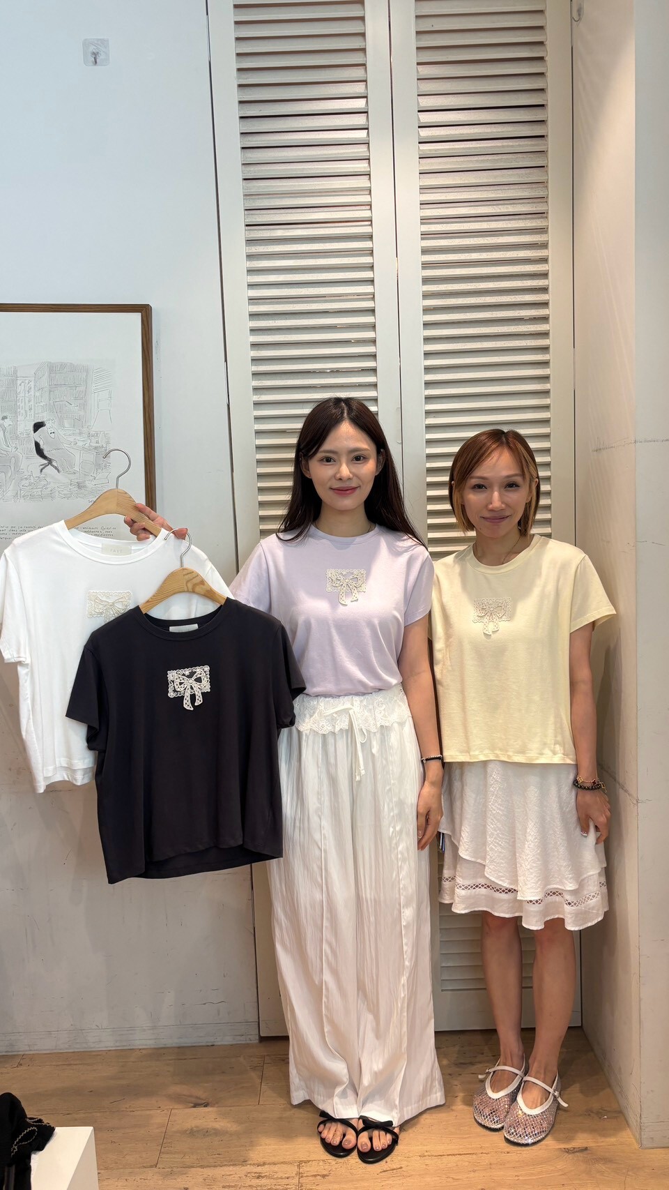 FA7021 勾針蝴蝶結Tee