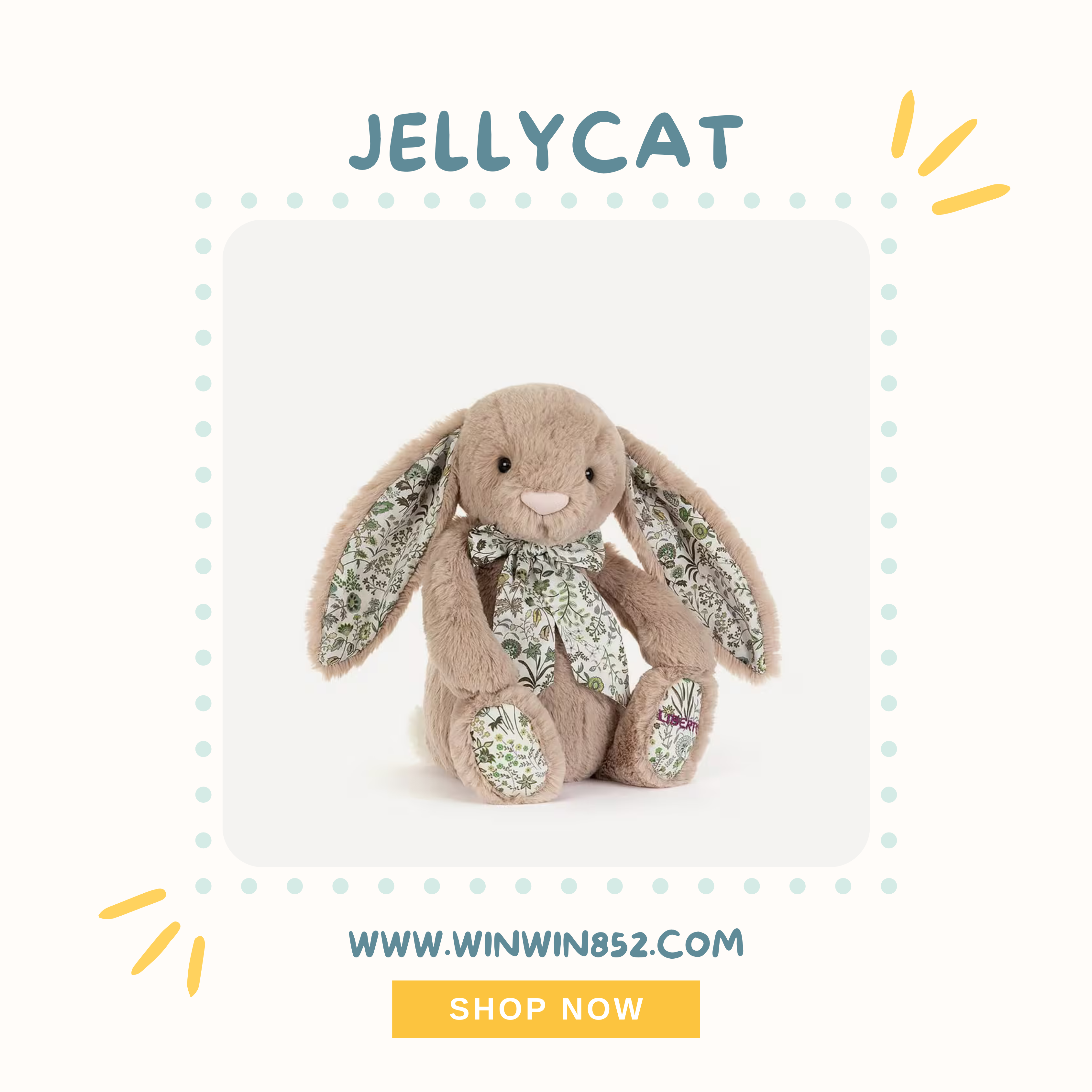 Jellycat Liberty Shepherdley Bunny