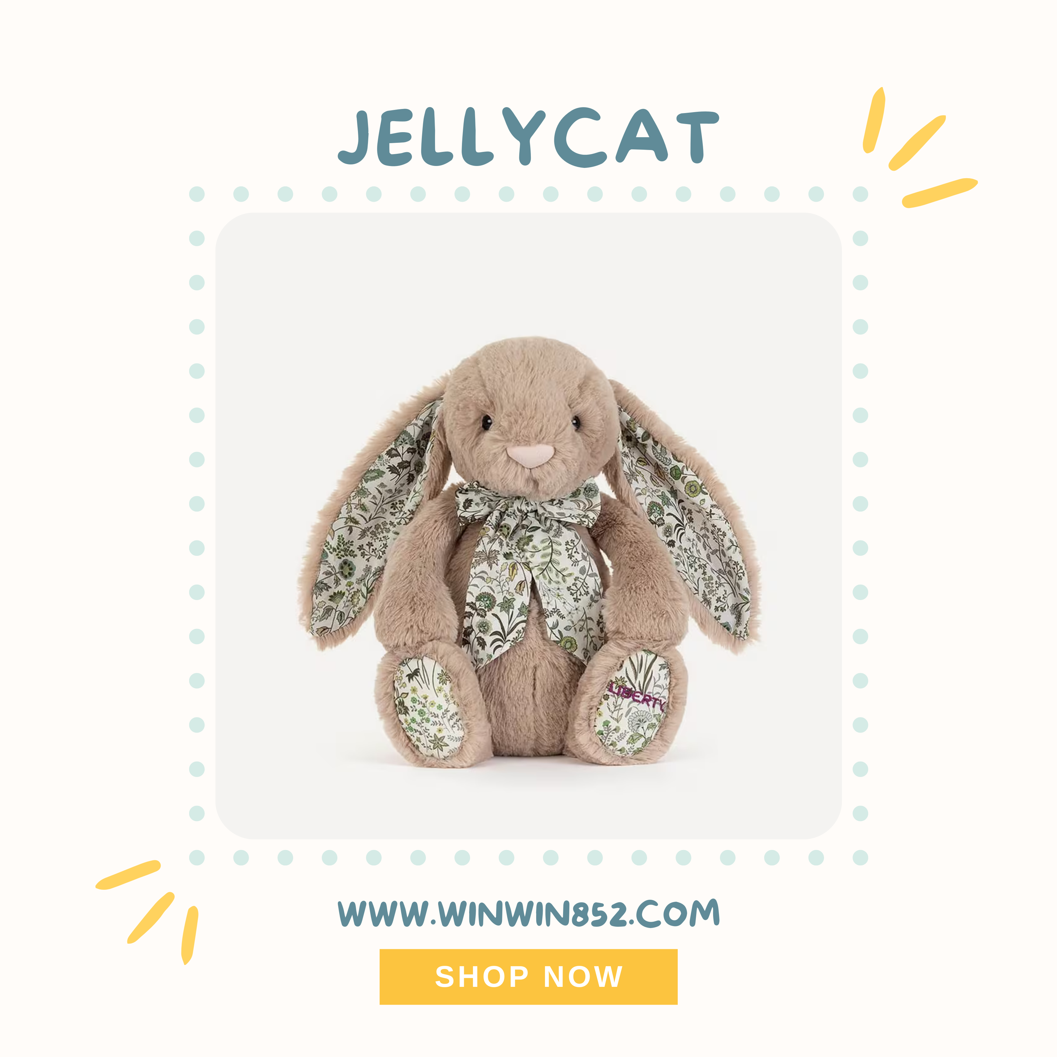 Jellycat Liberty Shepherdley Bunny