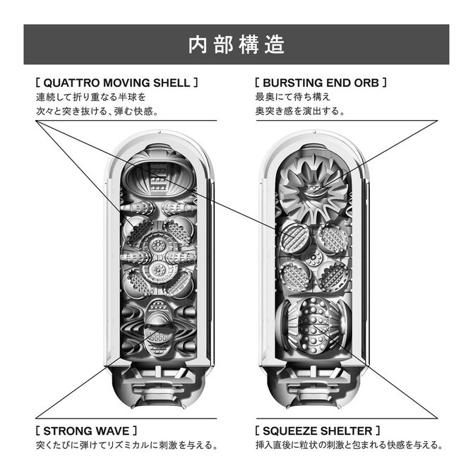 TENGA FLIP 0 RED 獨特內部構造與高密度凝膠，帶來無與倫比的強烈刺激。