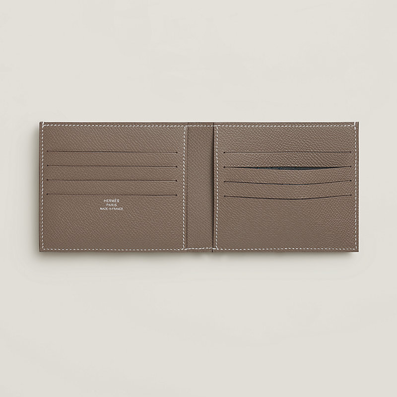 Citizen twill compact card holder etoupe / vert mangrove / gris pantin epsom