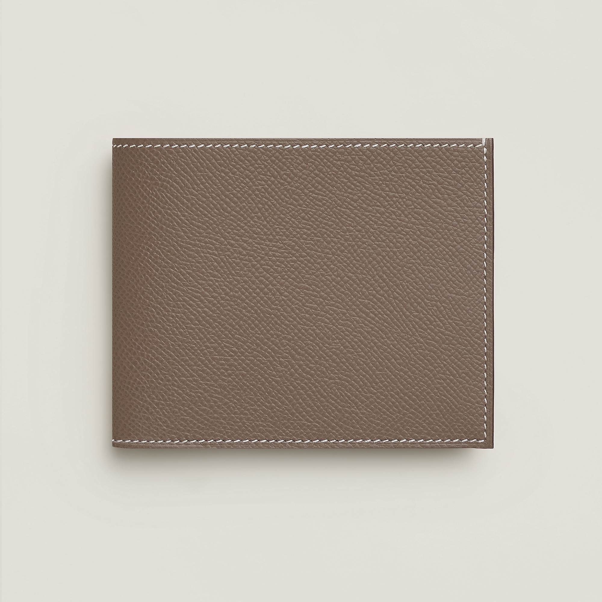 Citizen twill compact card holder etoupe / vert mangrove / gris pantin epsom