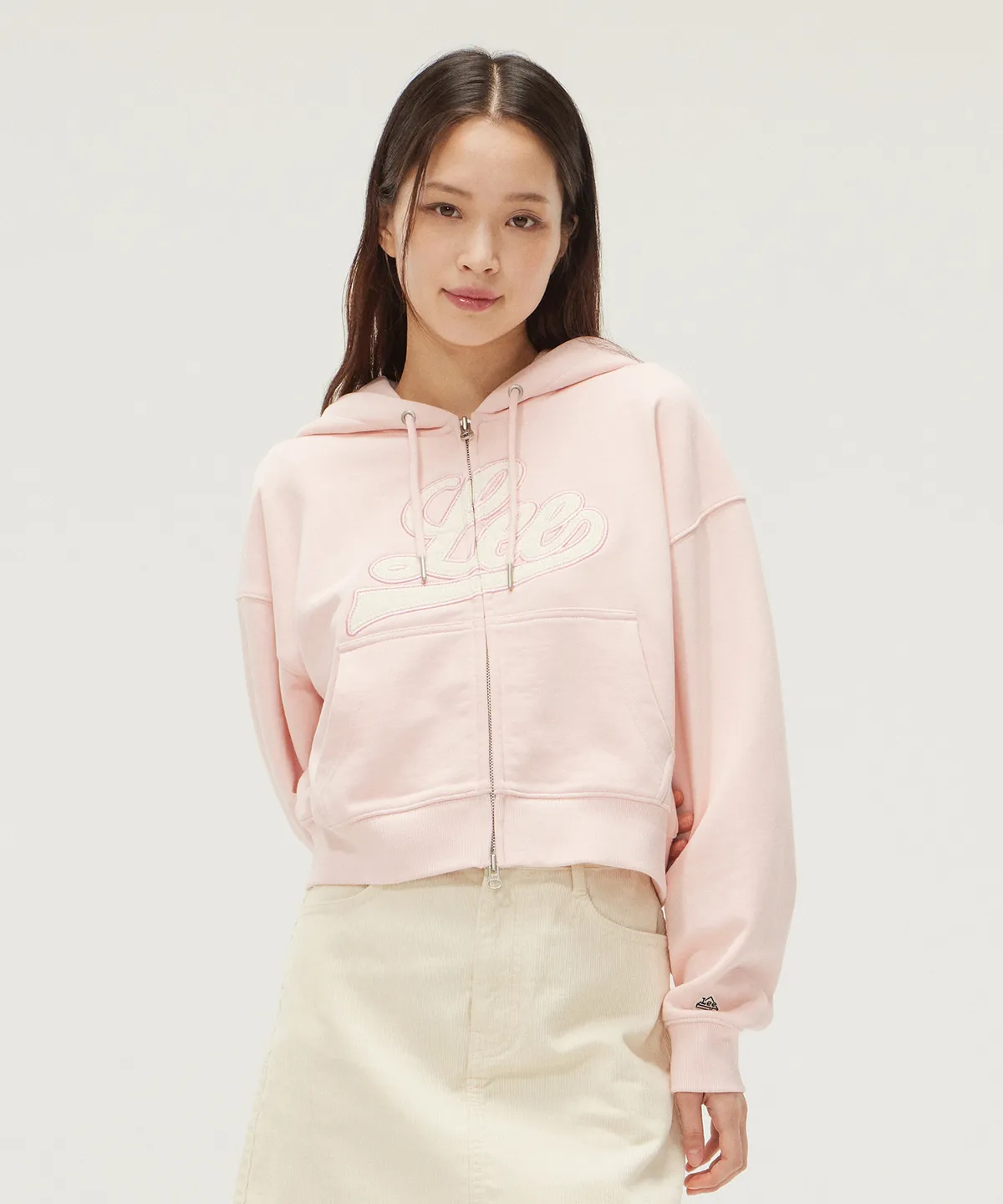 【預購】Lee ZKR0818314 女裝拉鏈連帽衛衣