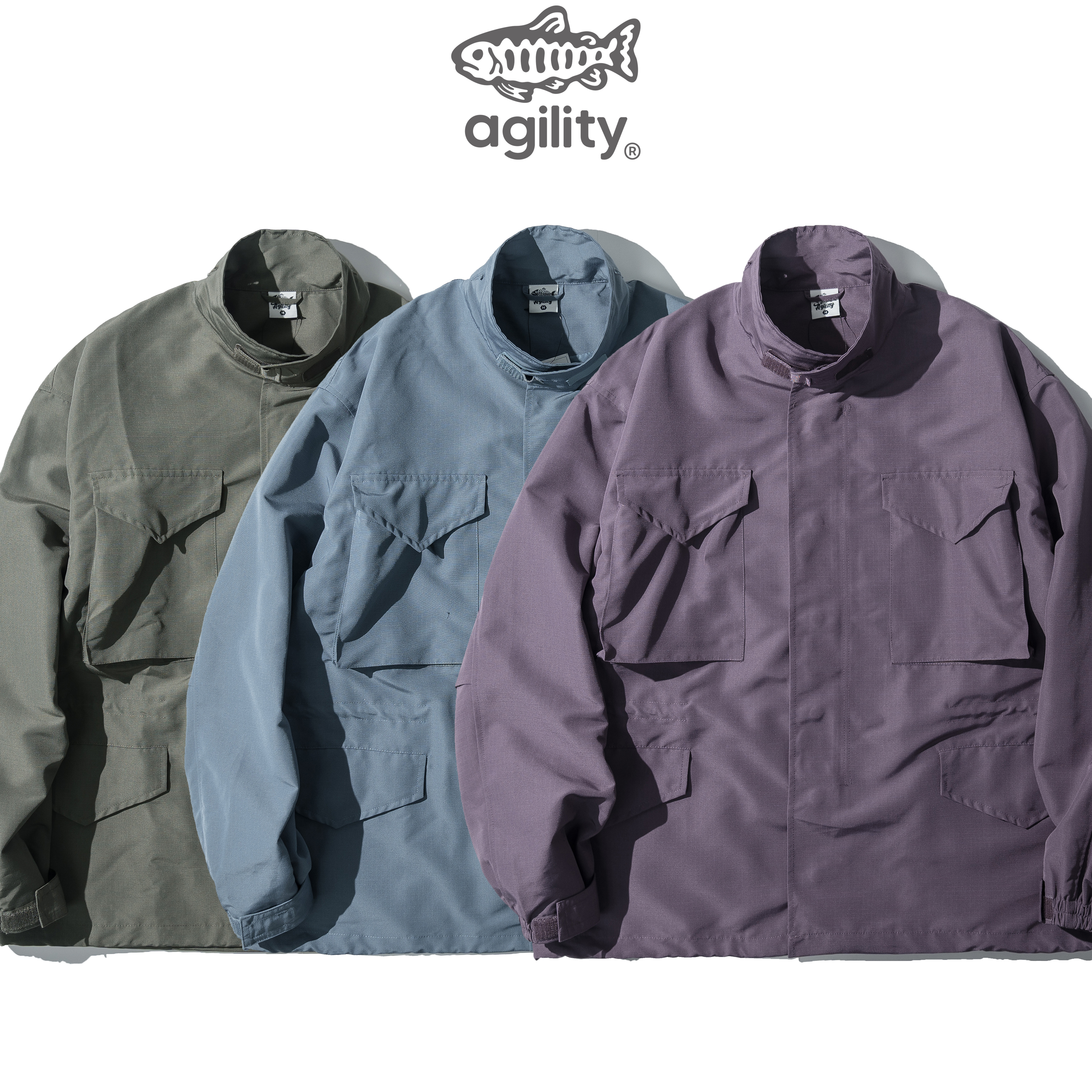 AGILITY Nylon Ripstop M65 Jacket 可拆連帽 立領軍外套 [N65]