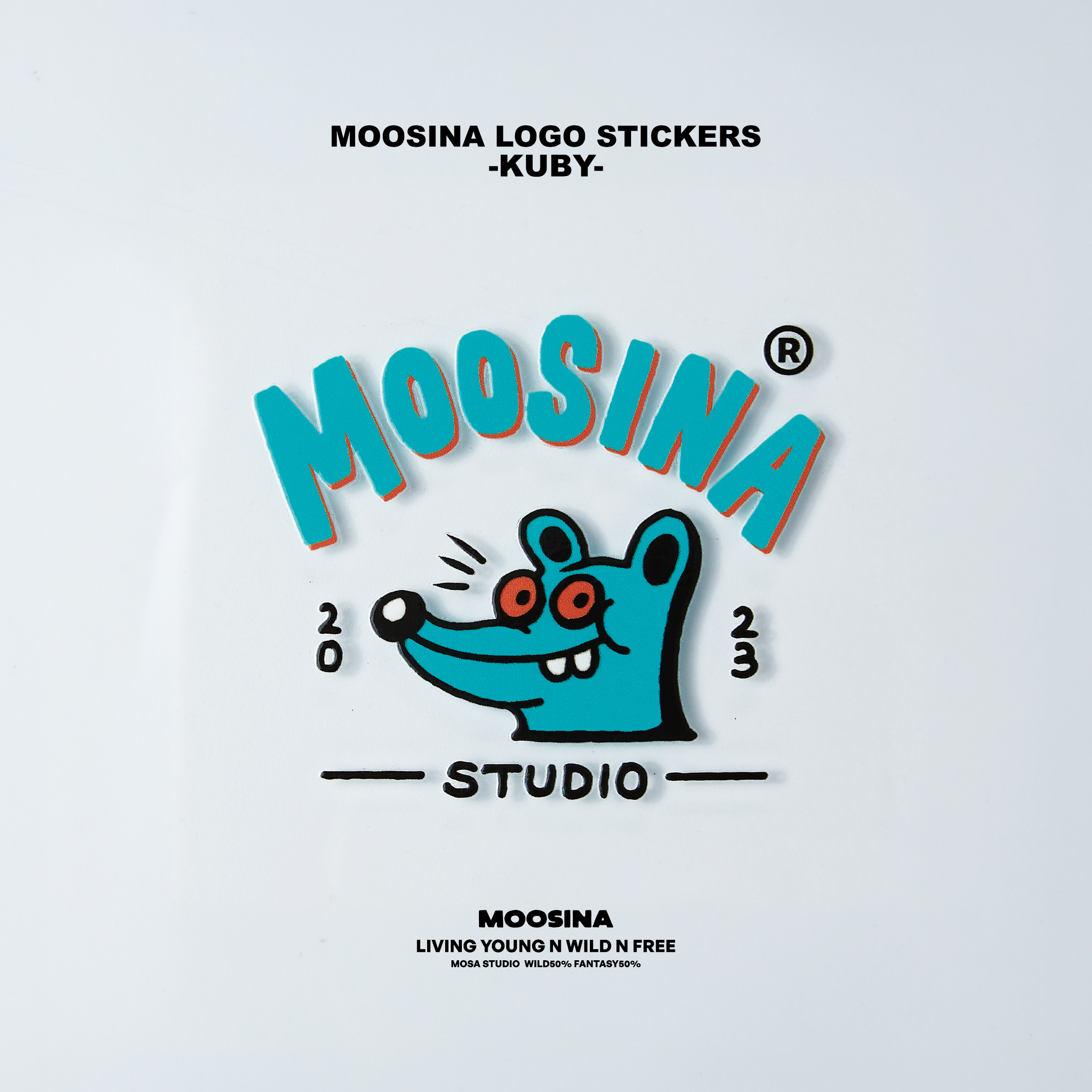 MOOSINA LOGO STICKERS -KUBY-