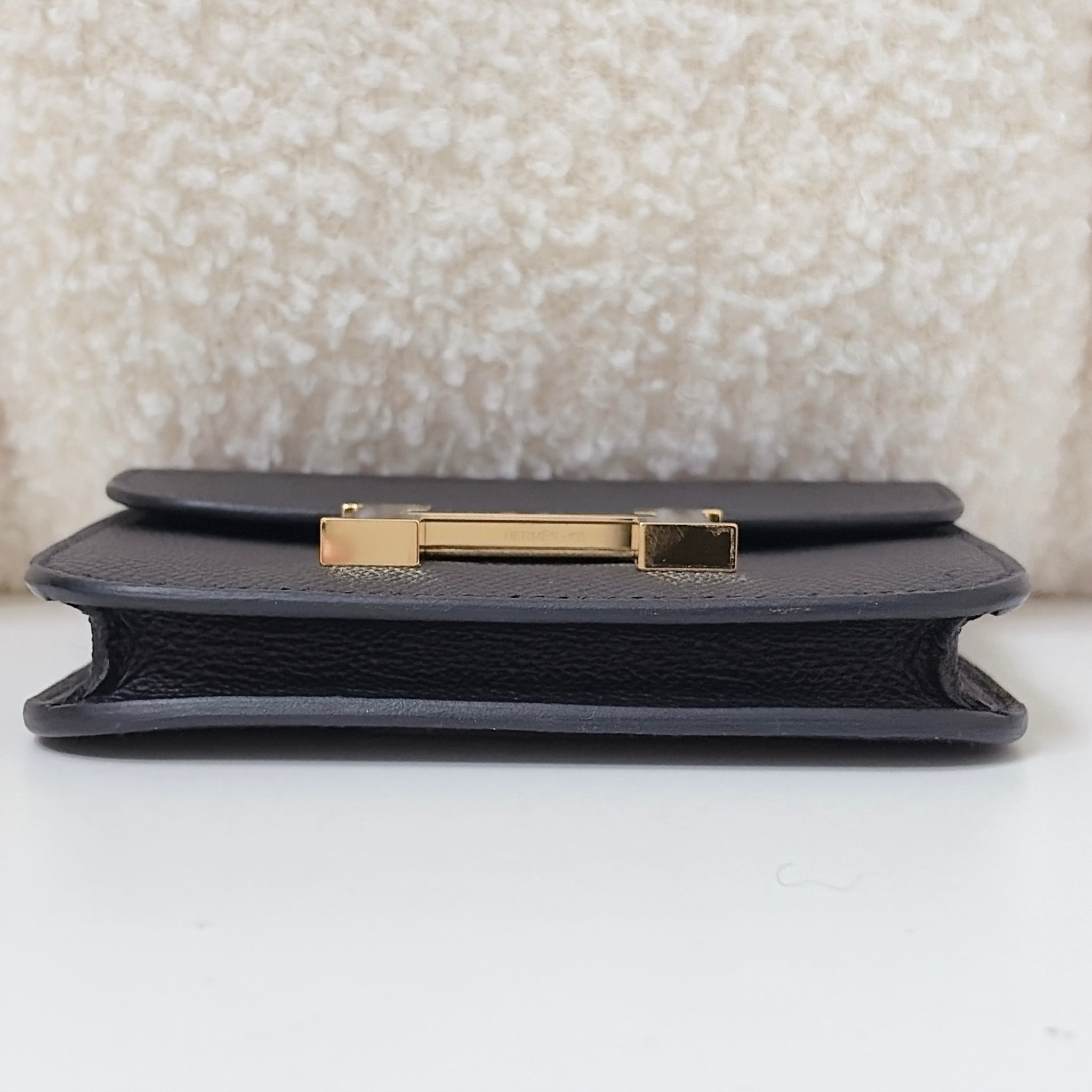Hermès Constance Slim Wallet - Noir / GHW