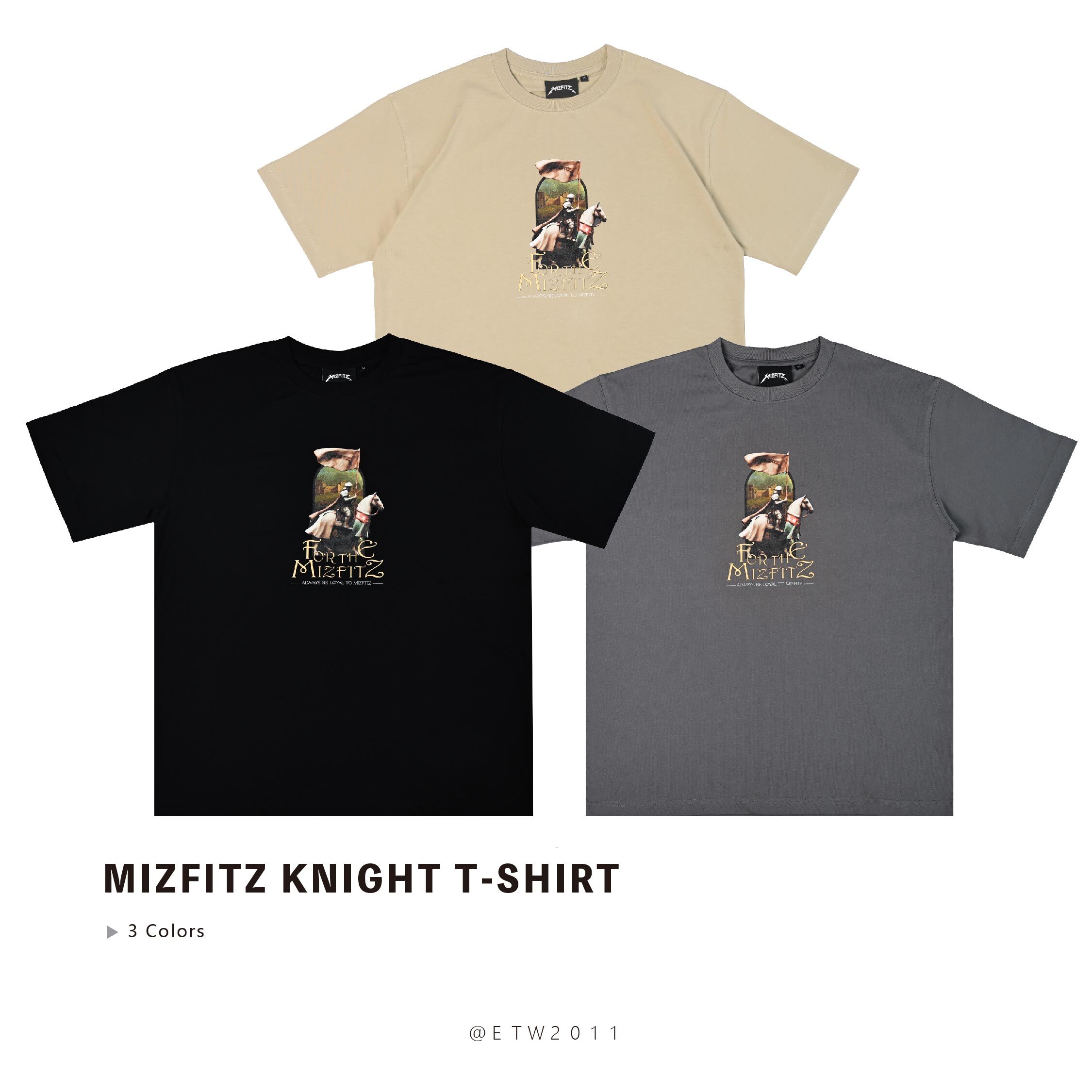 ☆ETW☆【EASY TO WEAR】MIZFITZ KNIGHT T-SHIRT 騎士 中世紀 春夏 短T