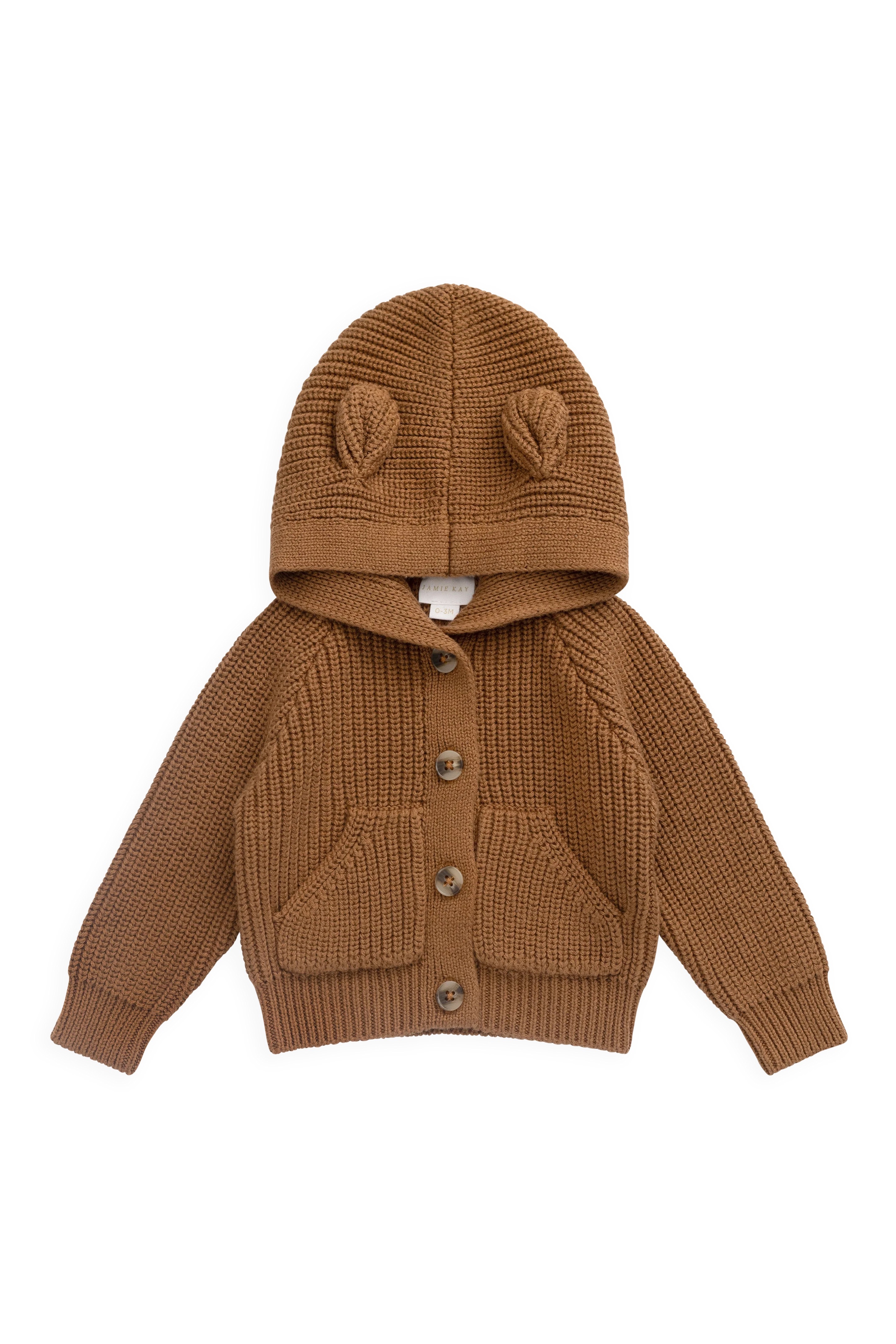 【預購】JAMIE KAY - Bear Cardigan（Butterscotch）
