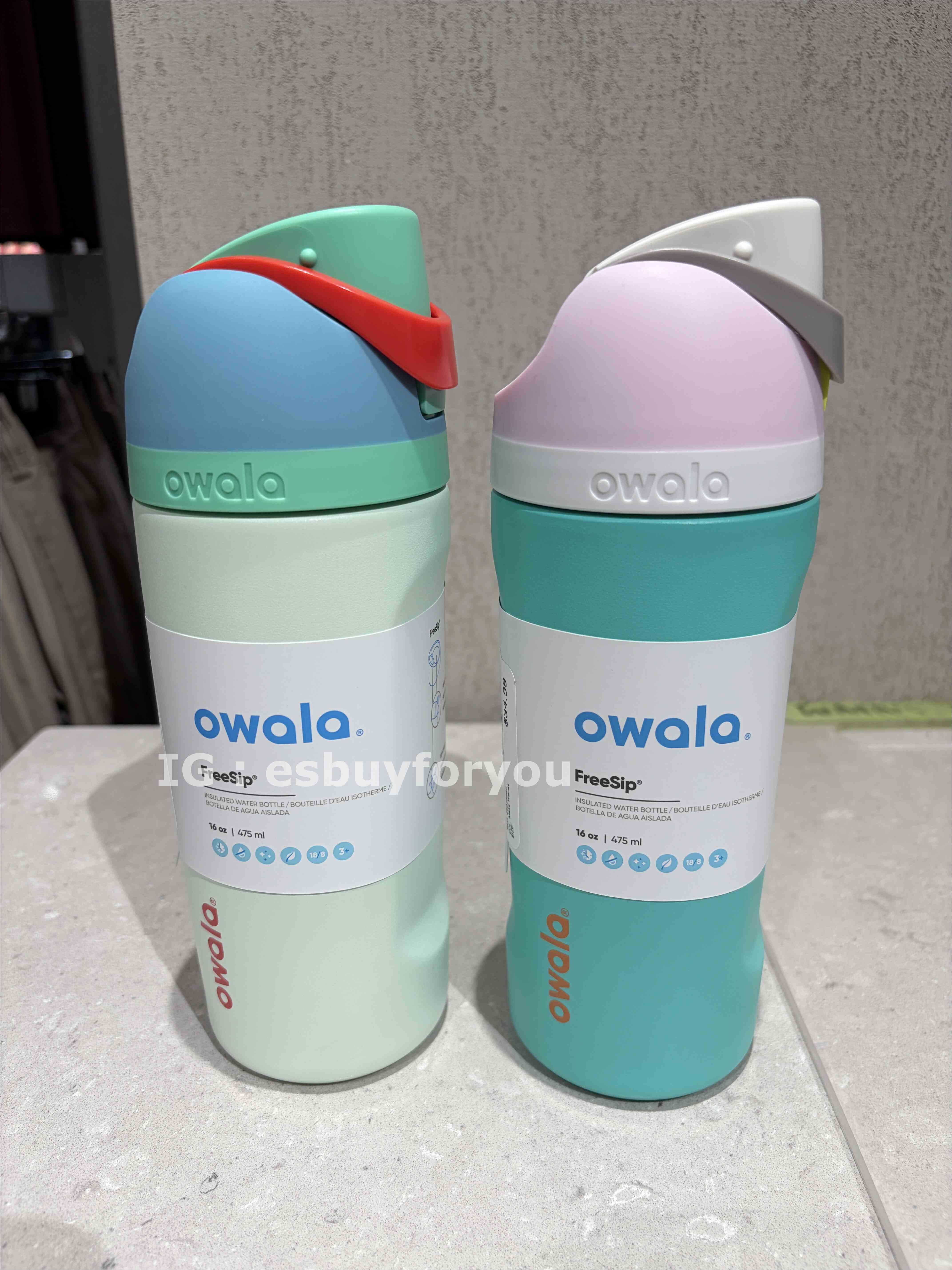 Owala (16oz 475Ml) FreeSip FreeSip 水壺 (內有吸管) (多色)