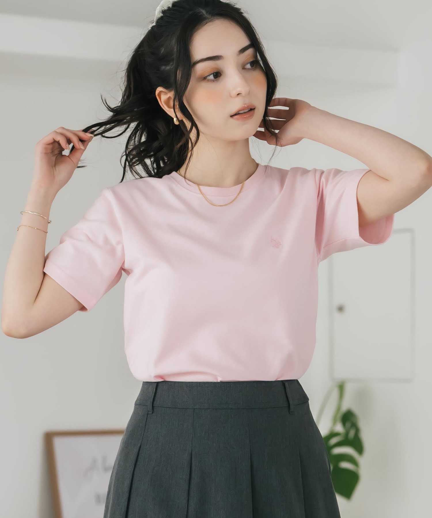 🇯🇵 Rocky Monroe X U.S. POLO ASSN. 刺繡LOGO 圓領 短袖 短T 女款 / 現貨