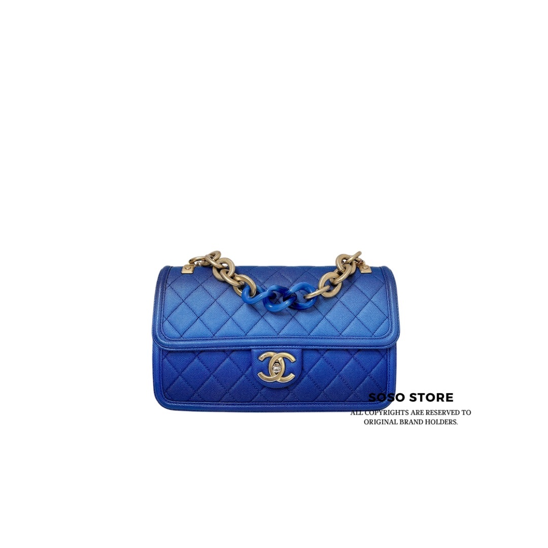 Chanel Sunset On The Sea Flap Bag - Blue Ombre / GHW