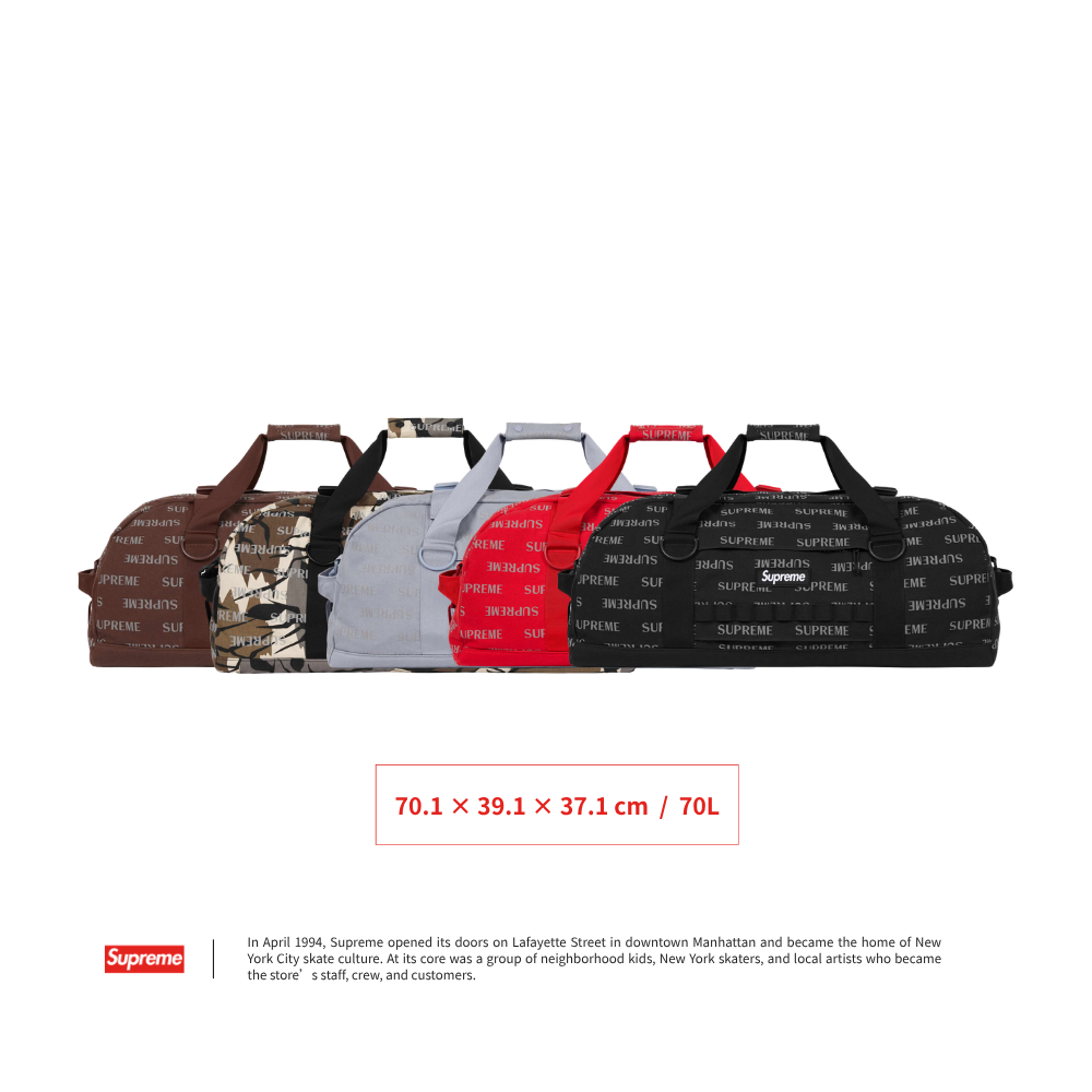 Supreme 26FW Large Duffle Bag 旅行袋