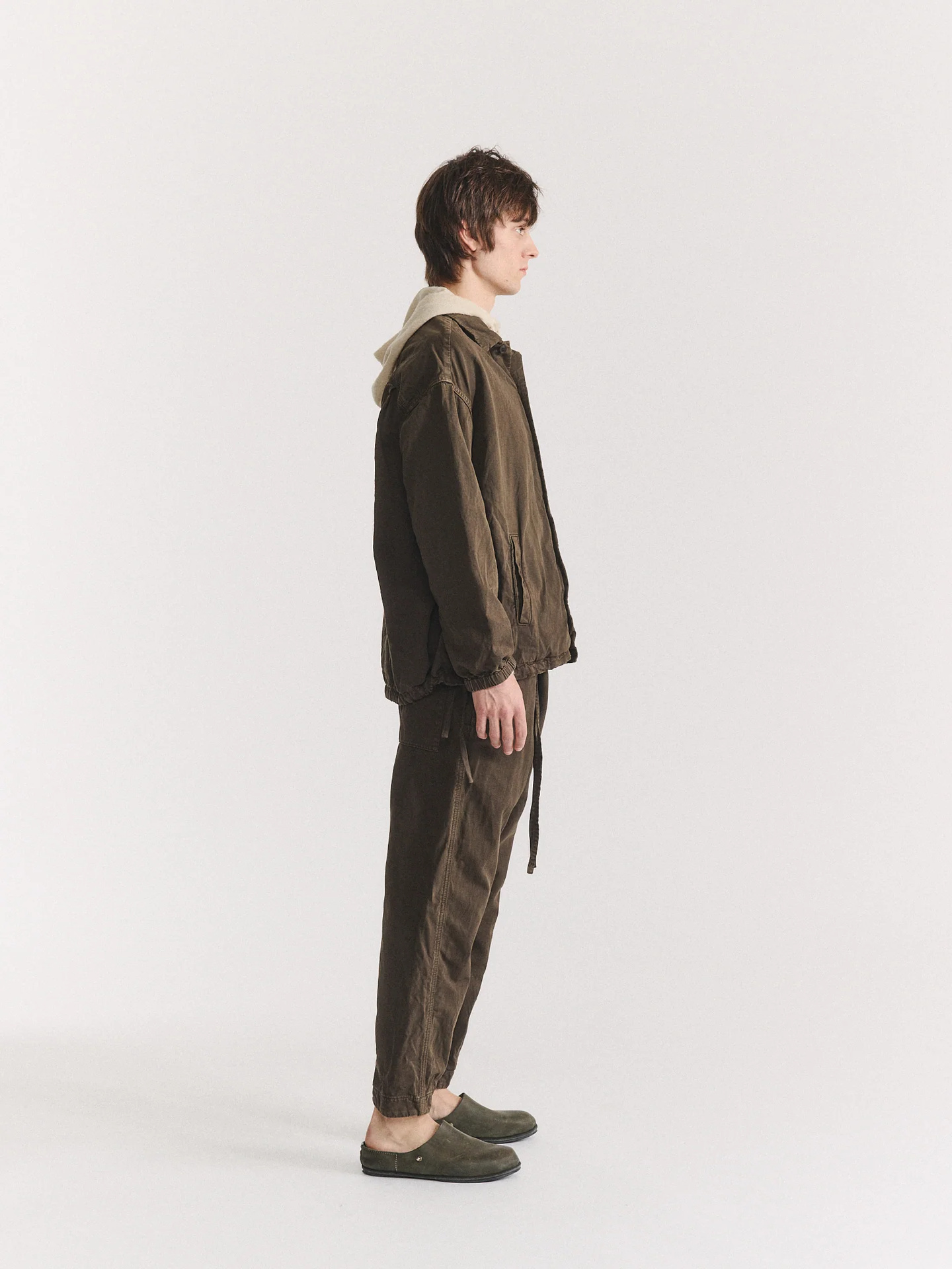 Casey Casey Eudes Shirt Earth Lightweight Cotton-Linen