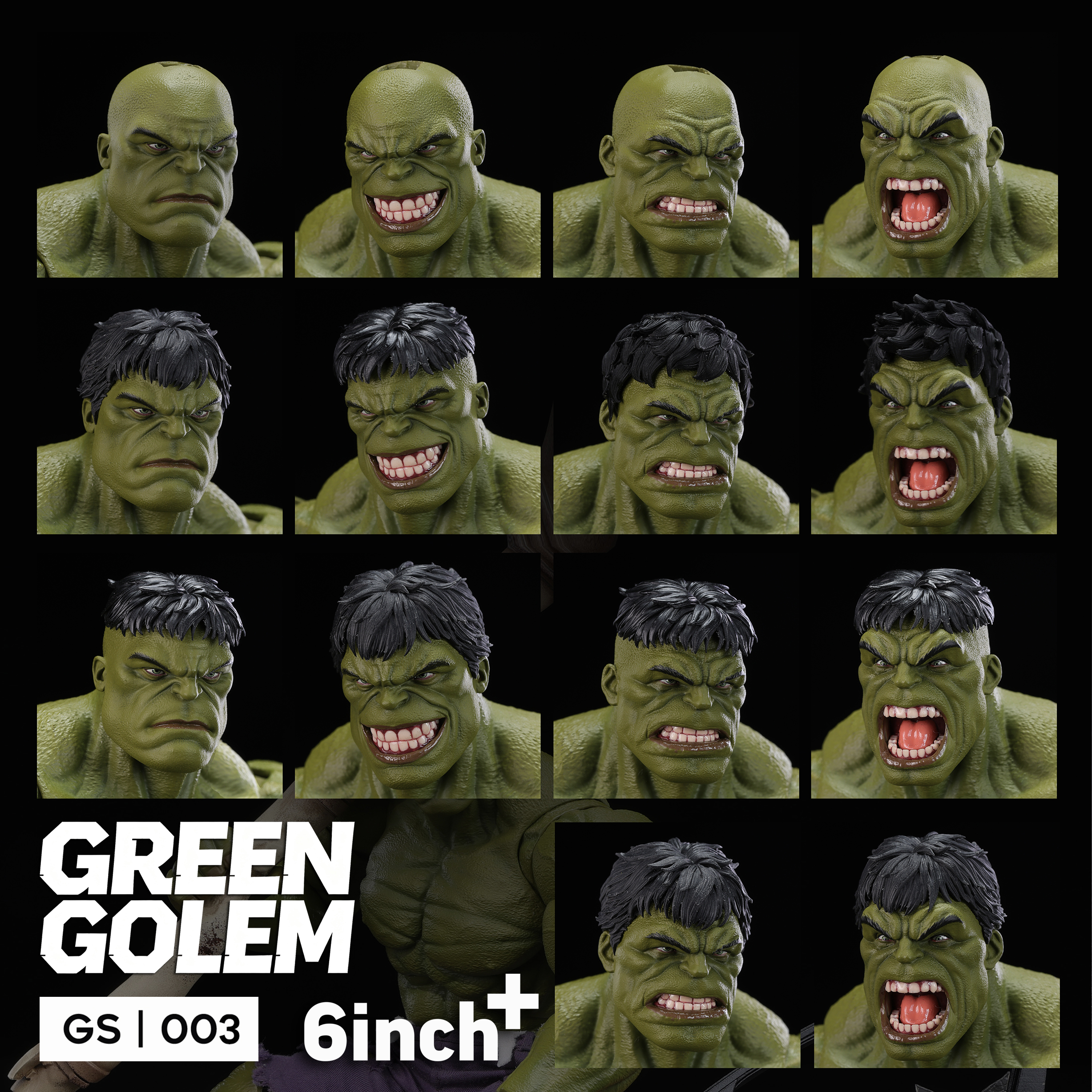 (Pre-Order) 6 Inch+ 1/12 Green Golem Action Figure (GS003)