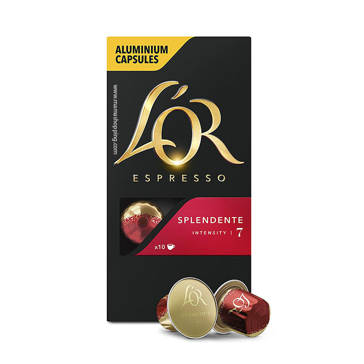 L'OR Splendente 意式濃縮咖啡粉囊 (10粒裝) 中度烘焙 - 兼容 Nespresso