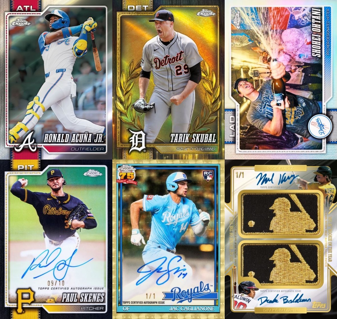 Topps 2026 Chrome Baseball Mega Box 球員卡 卡盒