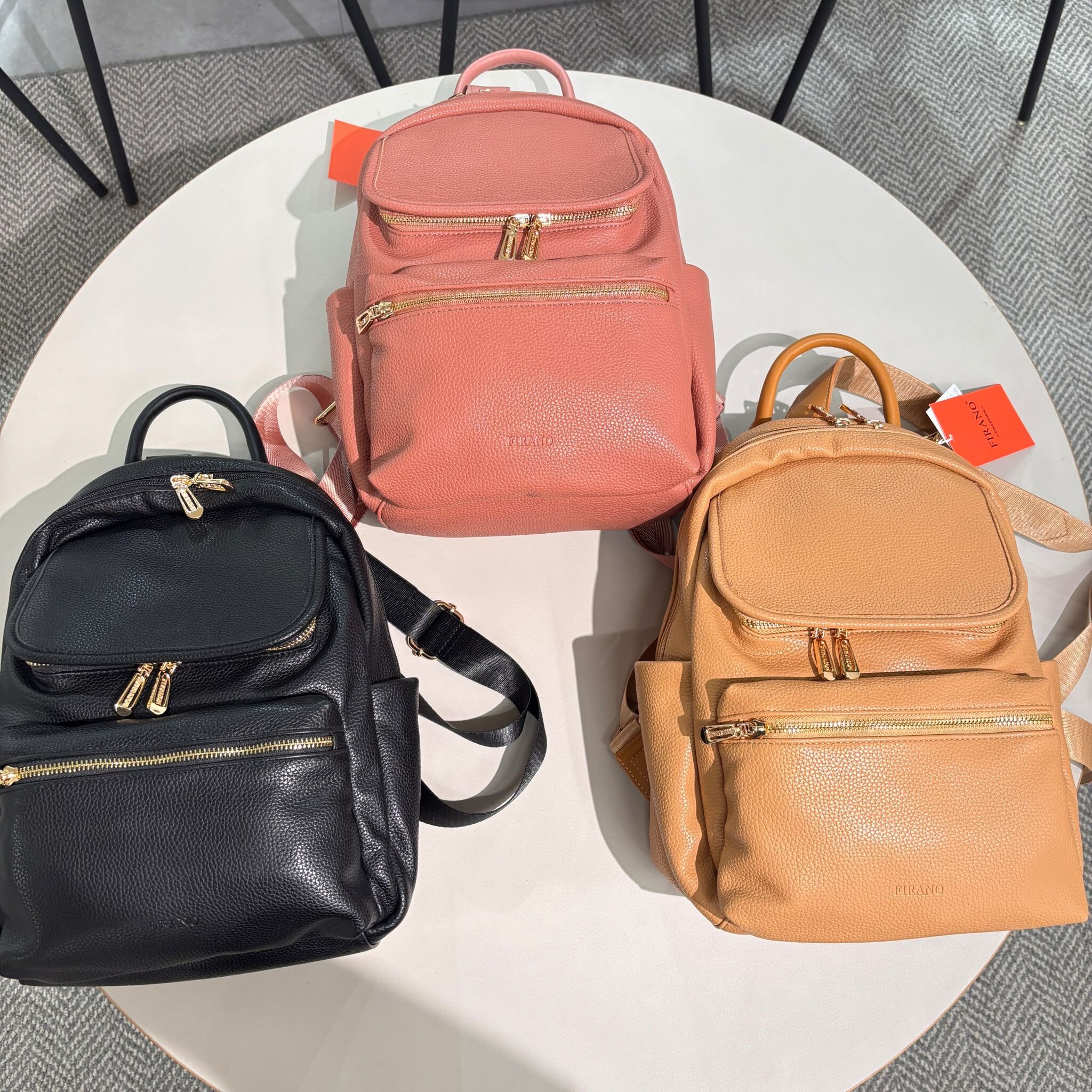 JAP-GGG0818-006 前置雙口袋背包 302615(A6 Black /B6 PINK/C6 MOCHA)