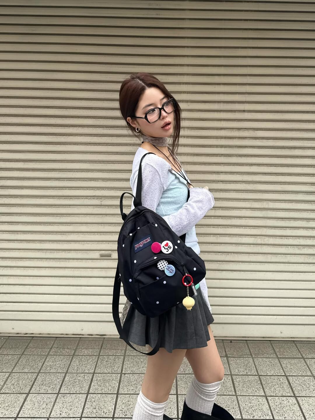 🇰🇷 JanSport HALF PINT POLKA DOT BLACK 波點 黑色 黑白 迷你後背包 雙肩包 10L / 預購