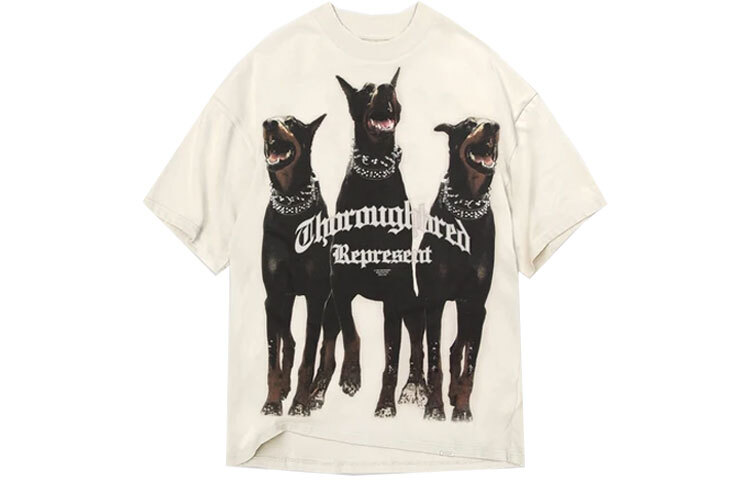 【代購】REPRESENT Men's Thoroughbred T-Shirt Vintage White M05147-02