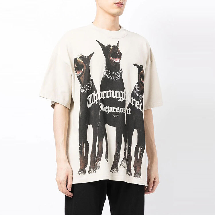 【代購】REPRESENT Men's Thoroughbred T-Shirt Vintage White M05147-02