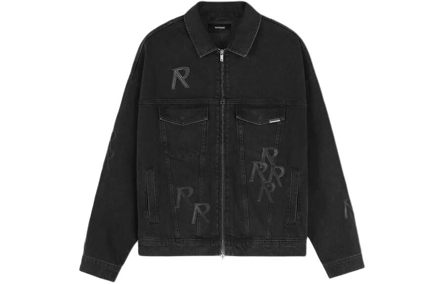 【代購】REPRESENT R4 Initial Denim Jacket Jackets & Coats Men's Black MJ6004-171