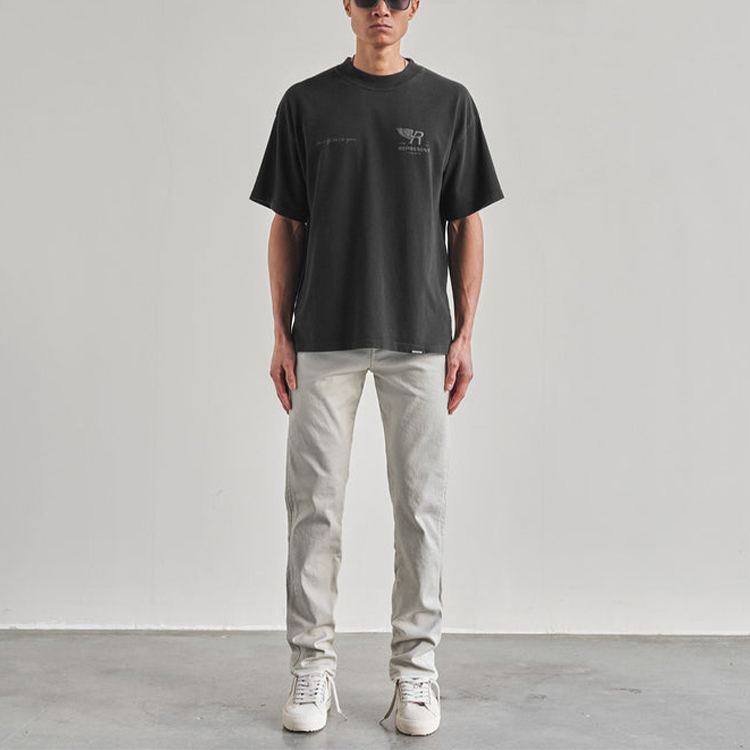 【代購】REPRESENT Jeans Men's White Moderate Straight Fit Pants M07064-61