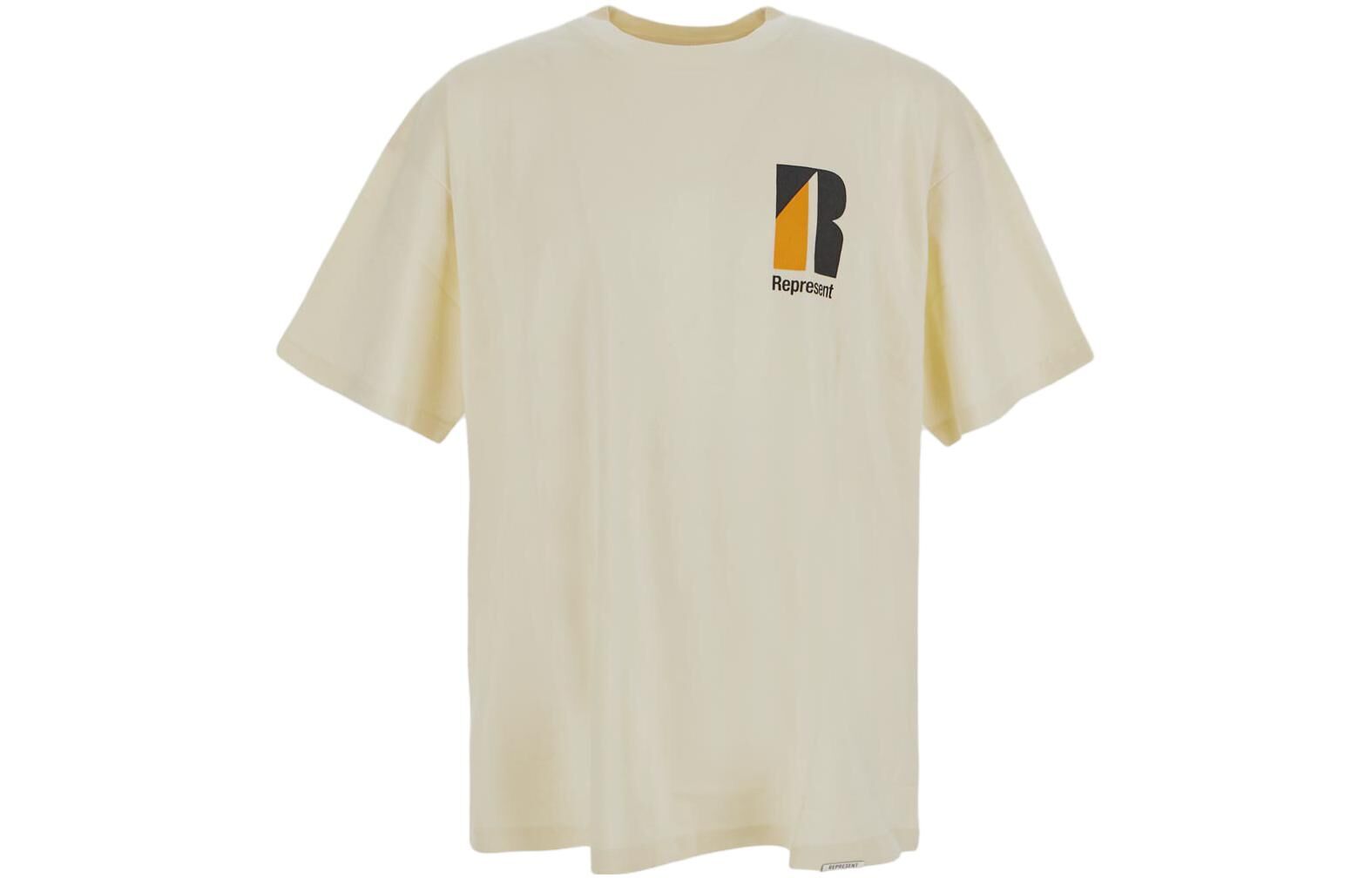 【代購】REPRESENT T Shirts Men's Beige Yellow Crew Neck Moderate Straight Fit M05233-94