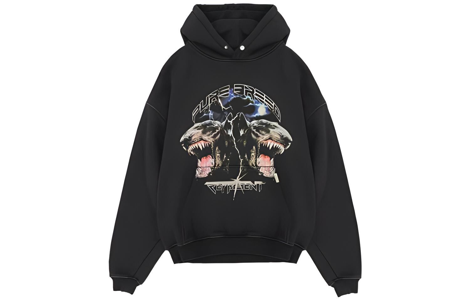 【代購】REPRESENT Sweatshirts Men's Black Hooded Moderate Regular M04062-03