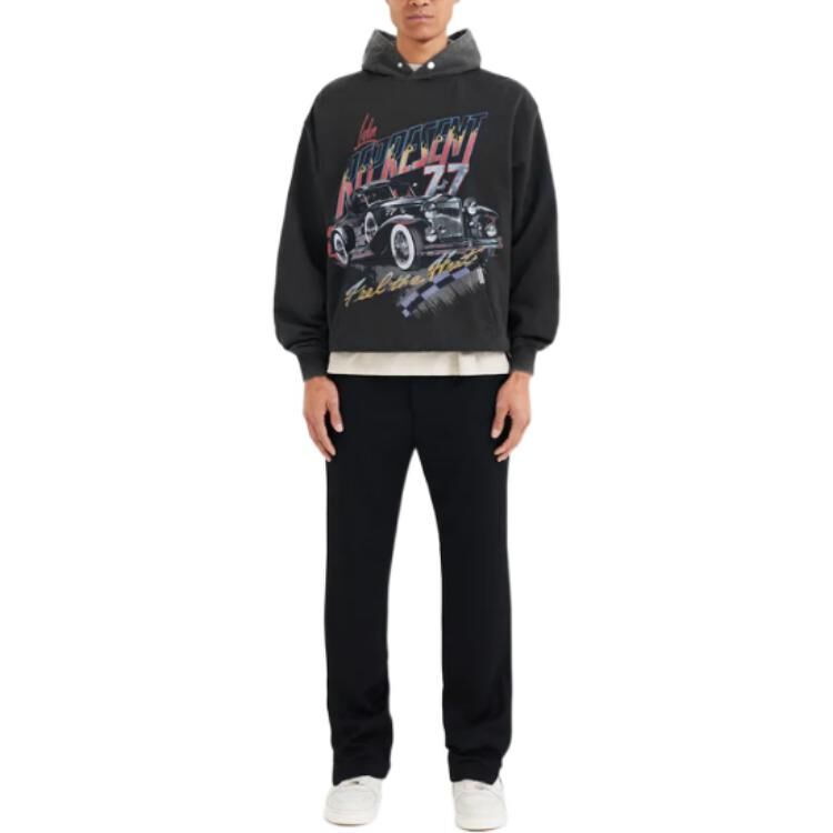 【代購】REPRESENT Sweatshirts Men's Vintage Black Hooded Moderate Regular M04083-03