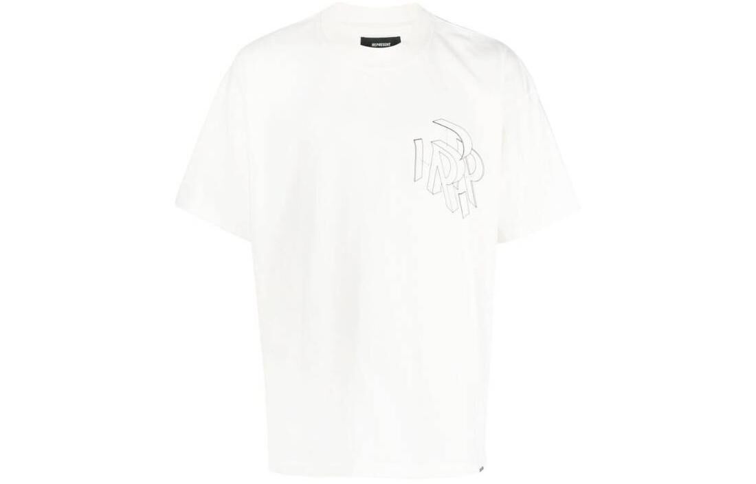 【代購】REPRESENT T Shirts Men's White Crew Neck Moderate Straight Fit M05231-72