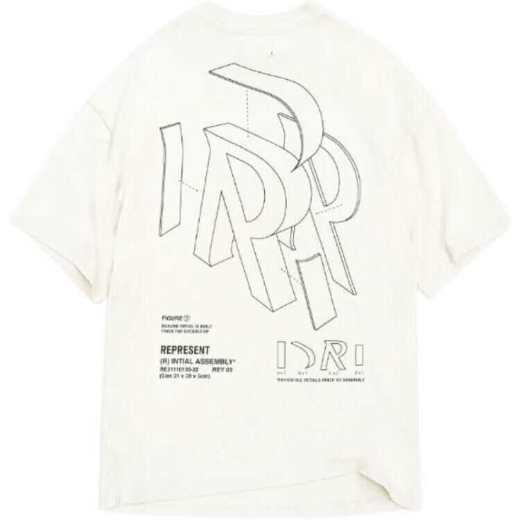 【代購】REPRESENT T Shirts Men's White Crew Neck Moderate Straight Fit M05231-72