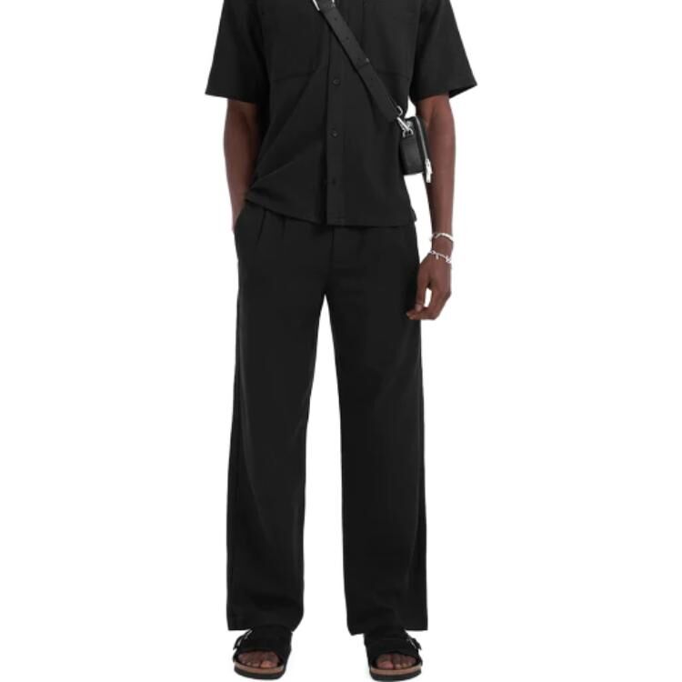 【代購】REPRESENT Casual Pants Men's Black Moderate Straight Fit Pants MC5004-01