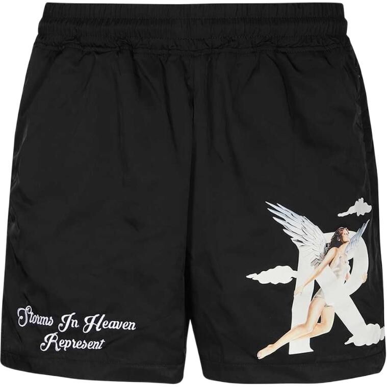 【代購】REPRESENT Patterned Print Casual Shorts Men's Black M09063-01