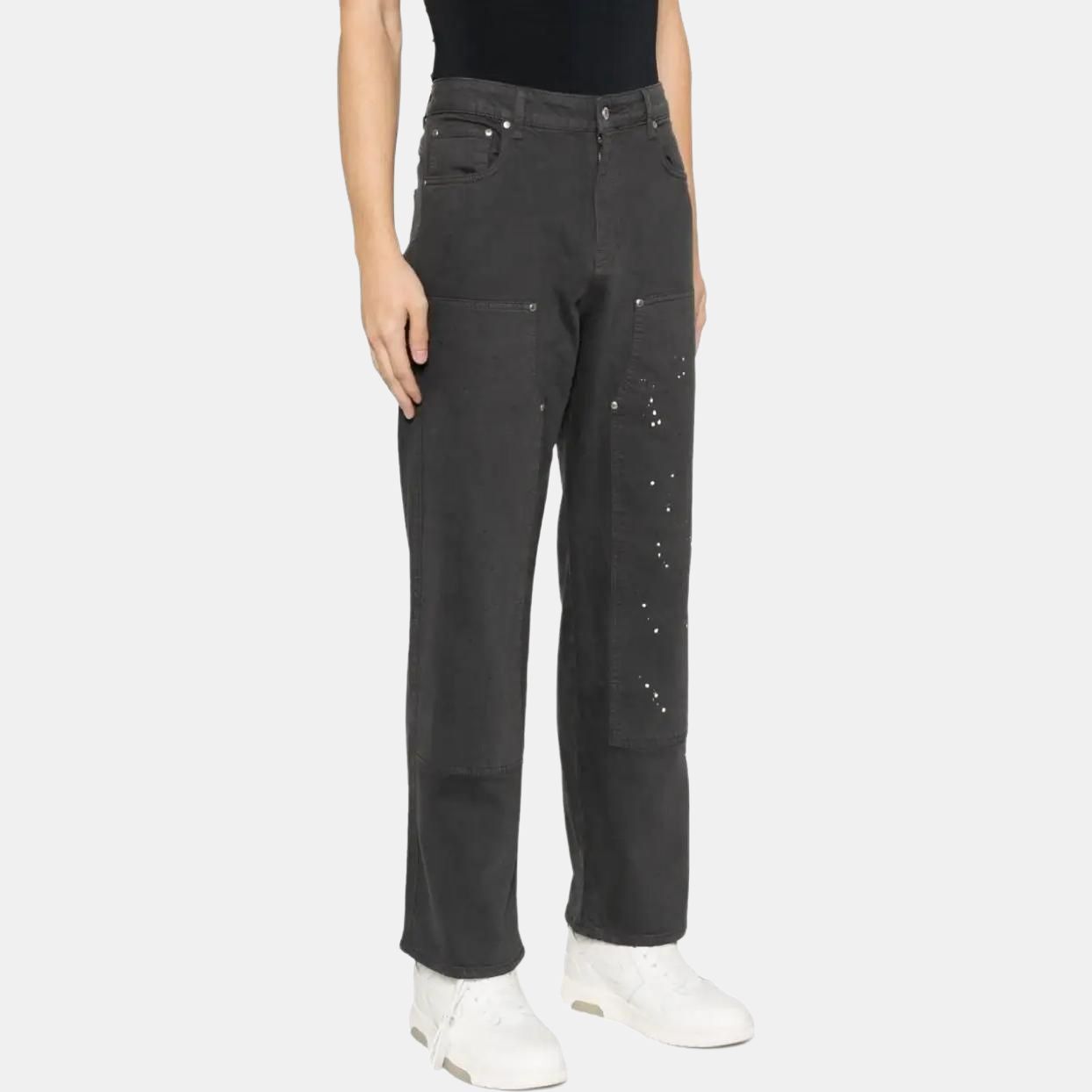 【代購】REPRESENT Jeans Men's Iron Black Moderate Wide Leg Pants MB6003248-BLACK