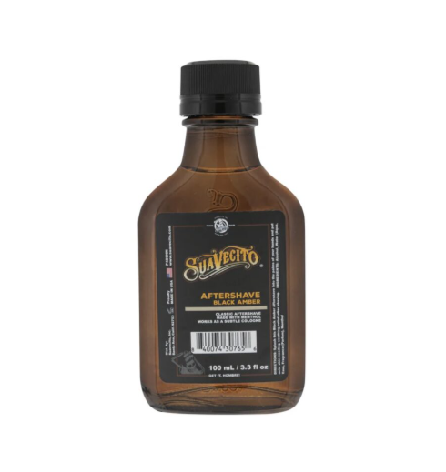 Suavecito Black Amber Aftershave Splash (3.3 oz / 100ml)