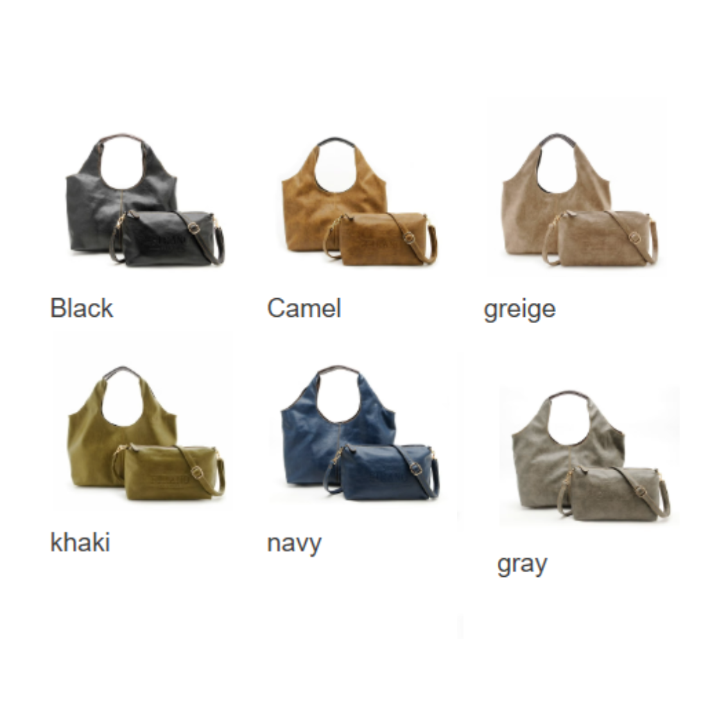 JAP-GGG0818-003 圓形包托特包與肩包組 302208(A3 Black/B3 Grege/C3 Grey/D3 Khaki/E3 Navy)