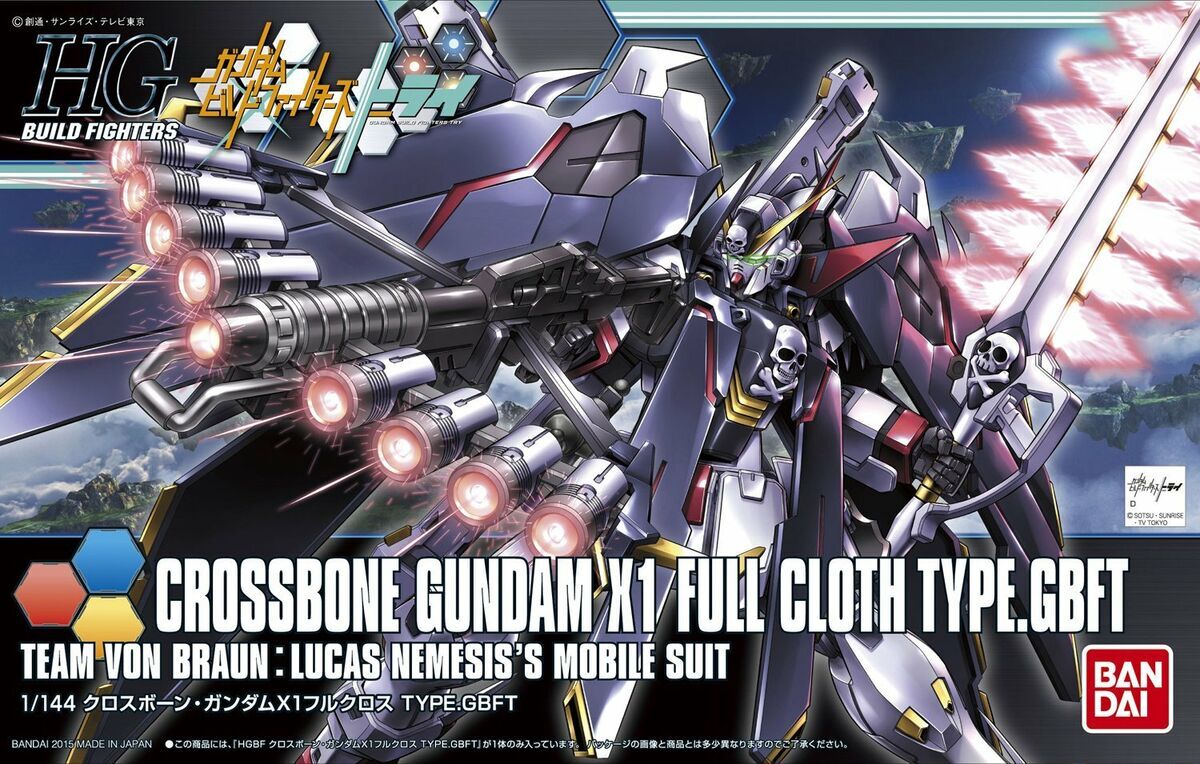 [GUNDAM BUILD FIGHTERS TRY] HG 1/144 XM-X1 CROSSBONE GUNDAM X1 FULL CLOTH (TRY VER.)