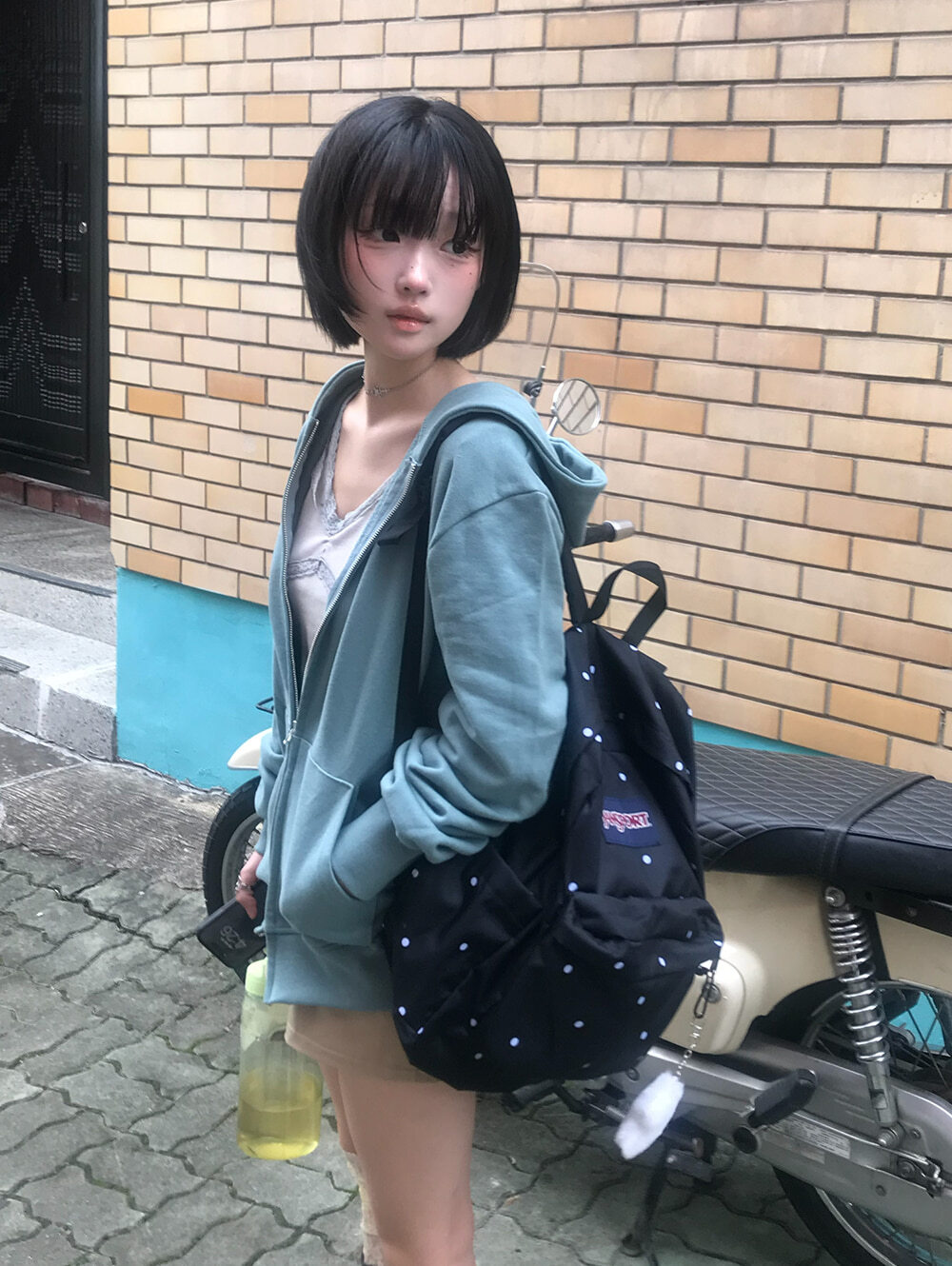 🇰🇷 JanSport SUPERBREAK POLKA DOT BLACK 波點 黑色 黑白 後背包 雙肩包 26L / 預購
