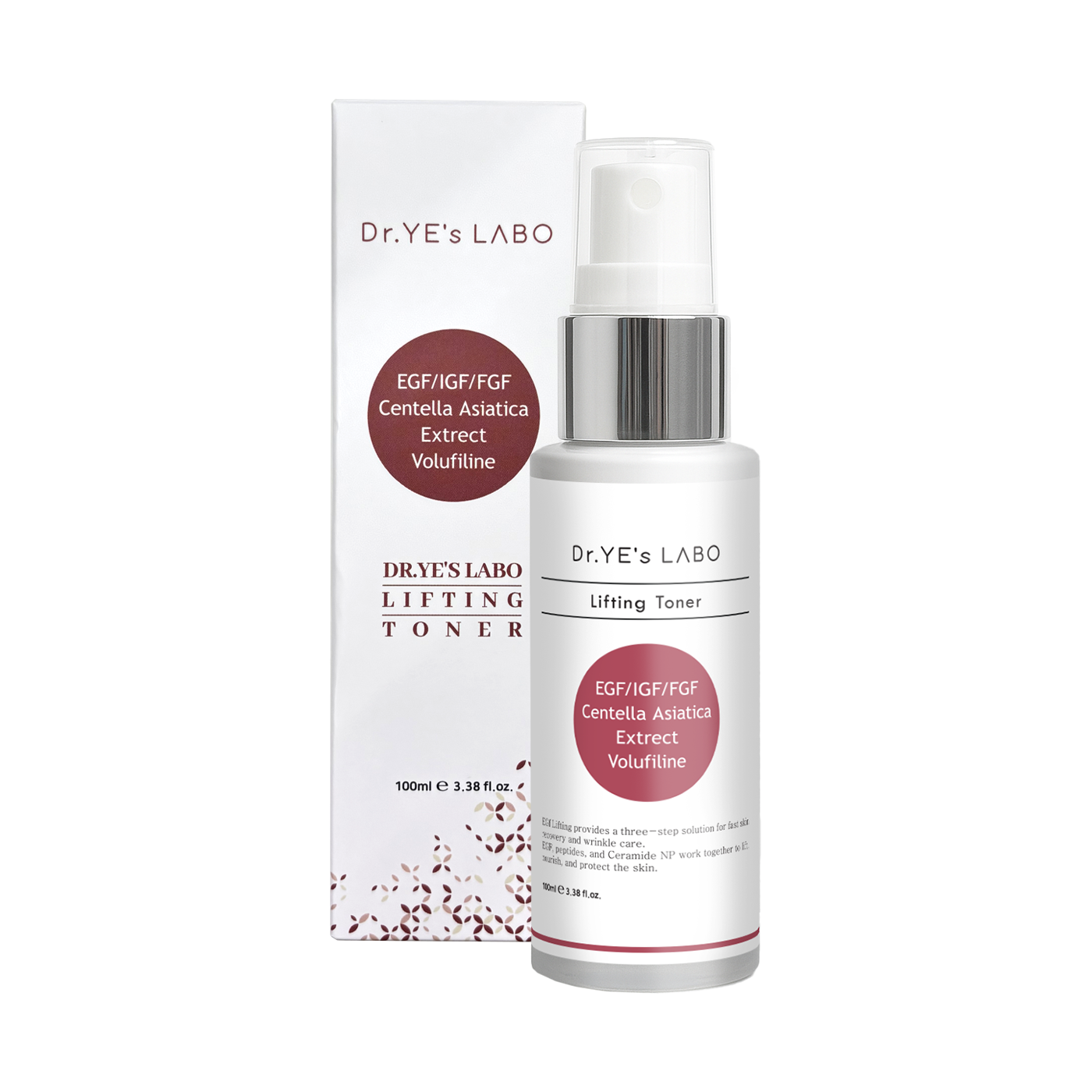 VF12 DR.YE's LABO 3GF修復再生因數 提拉活膚爽膚水  EGF/IGF/FGF LIFTING TONER 100ML (LA013)