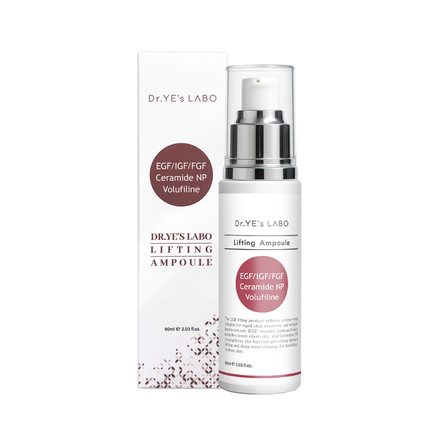 VF13 DR.YE's LABO 3GF修復再生因數 提拉活膚安瓶  EGF/IGF/FGF CERAMIDE NP VOLUFILINE 60ML (LA014)