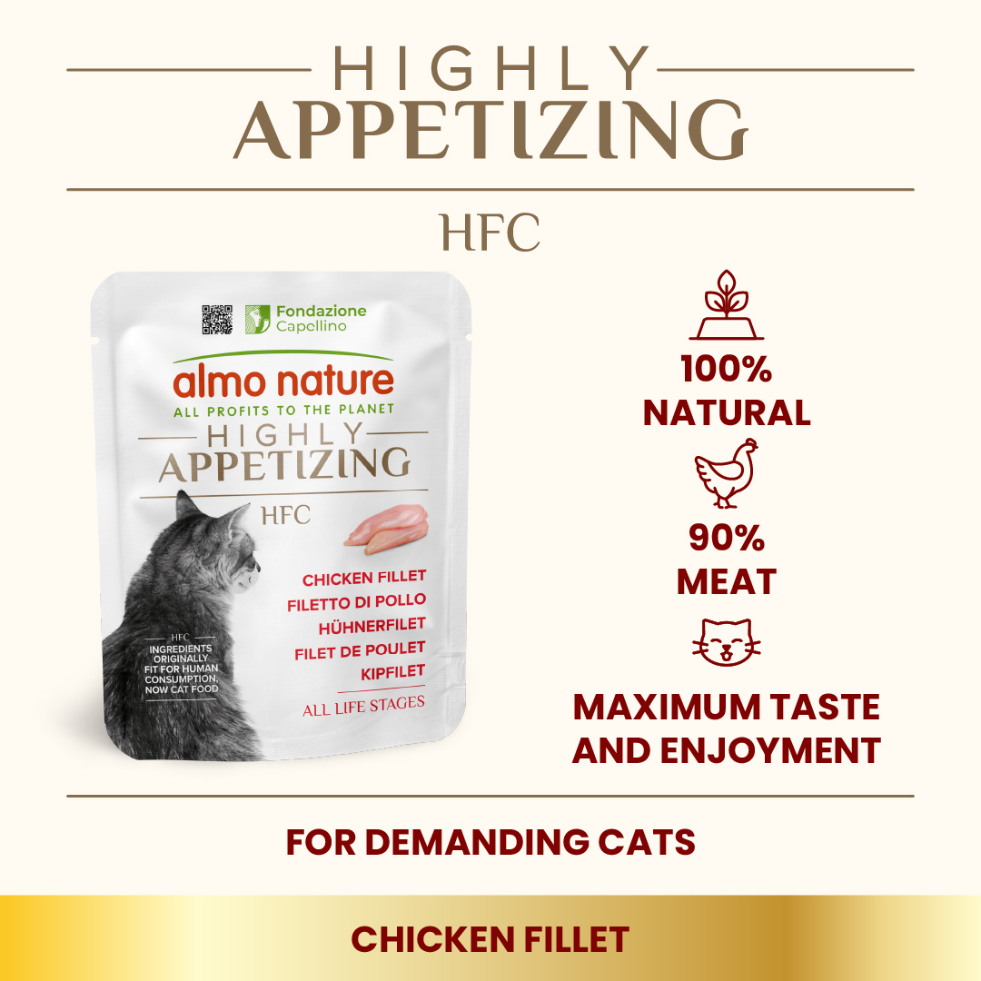 Almo Nature - HFC開胃精華鮮燉包 - 雞柳 (紅字) Highly Appetizing (Chicken Fillet) 50g