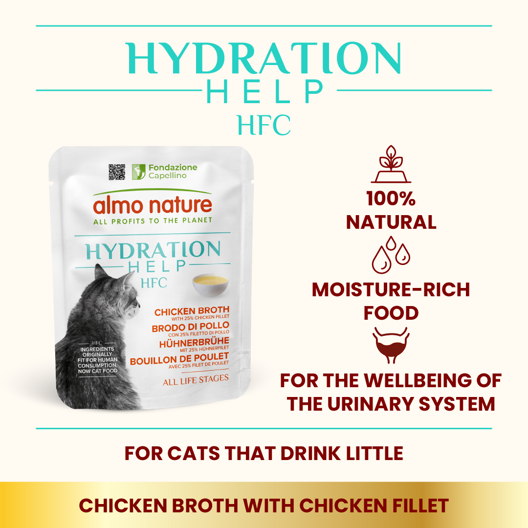 Almo Nature - HFC水潤護理鮮湯包 - 雞湯 (橙字) Hydration Help (Chicken Broth) 50g