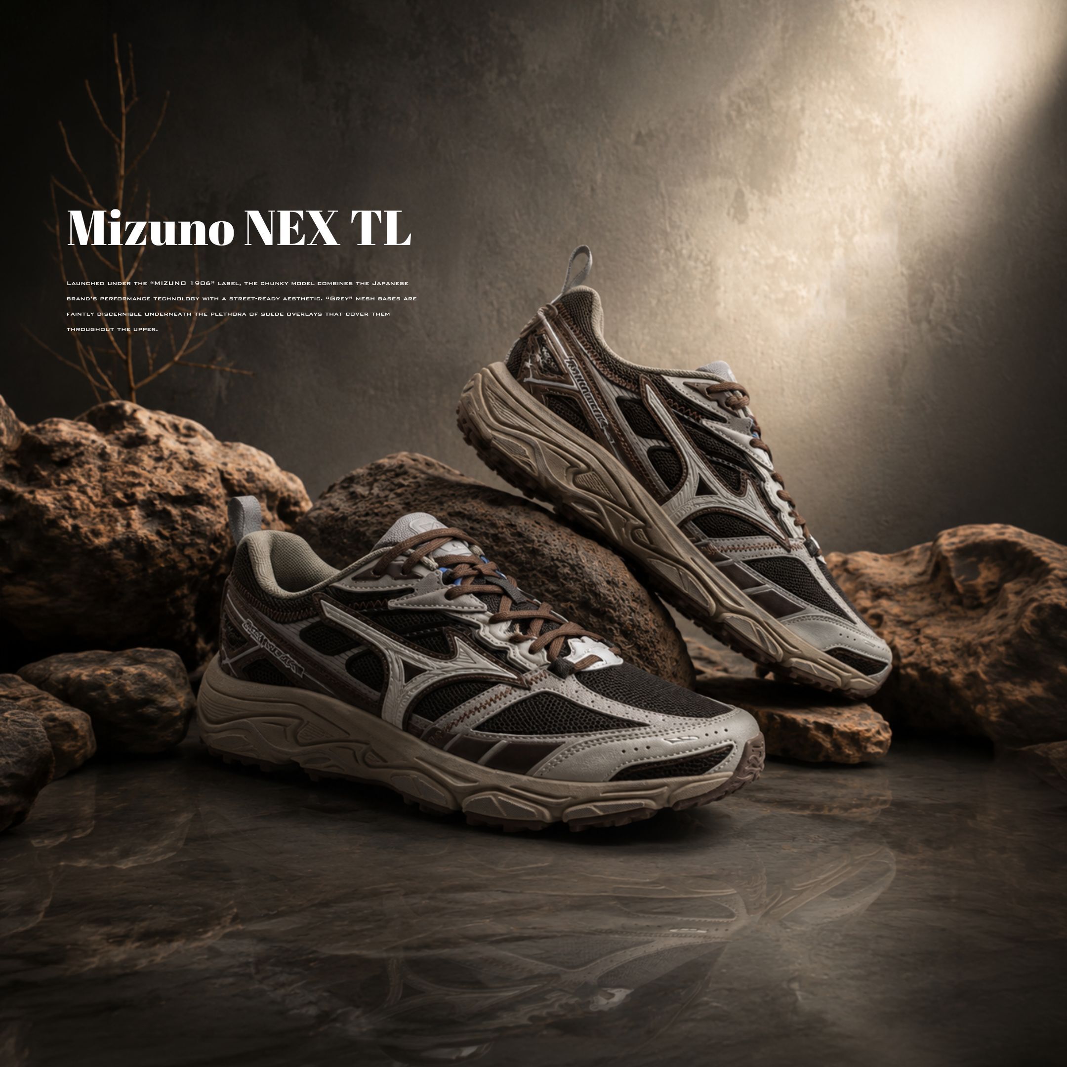 NICEDAY 代購 Mizuno NEX TL 摩卡 棕色 棕灰 大地色 跑步 慢跑 機能 D1GH262909