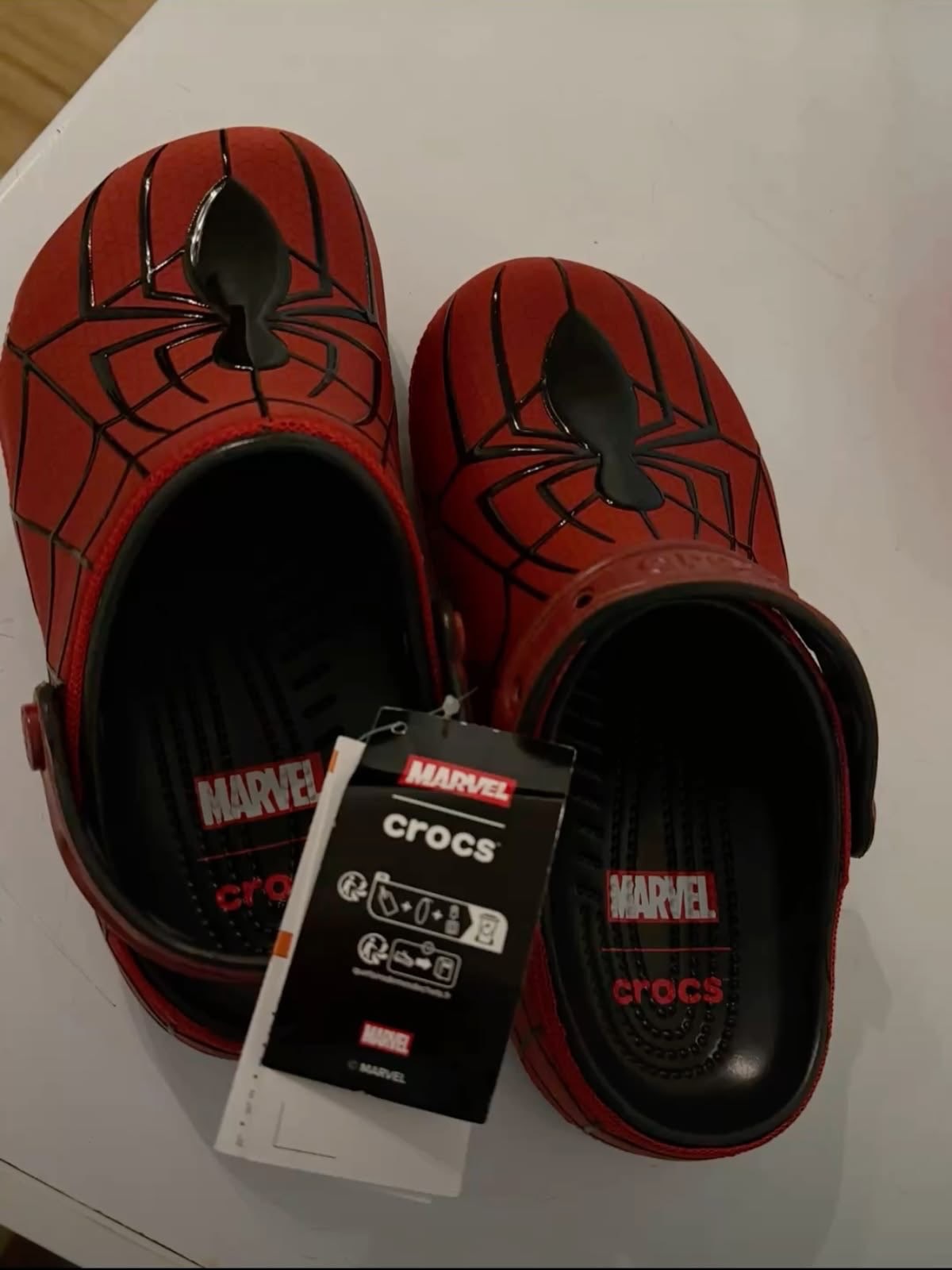 CROCS x MARVEL  Spider-Man 蜘蛛人 Neo Classic Clog 漫威 黑紅  男女
