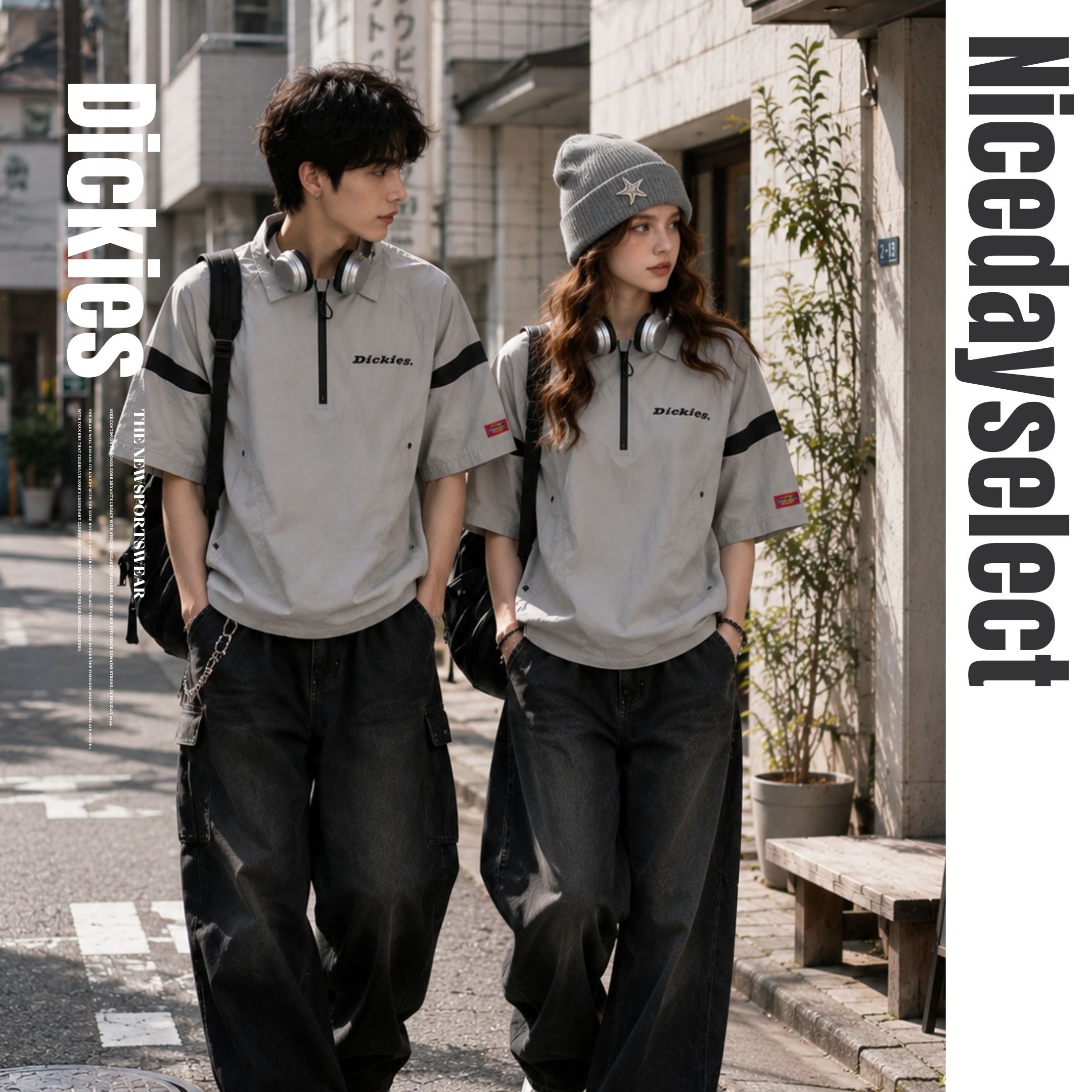 NICEDAY 服飾 代購 Dickies POLO衫 上衣 短袖 撞色 尼龍 潮流 灰 黑 綠 紅
